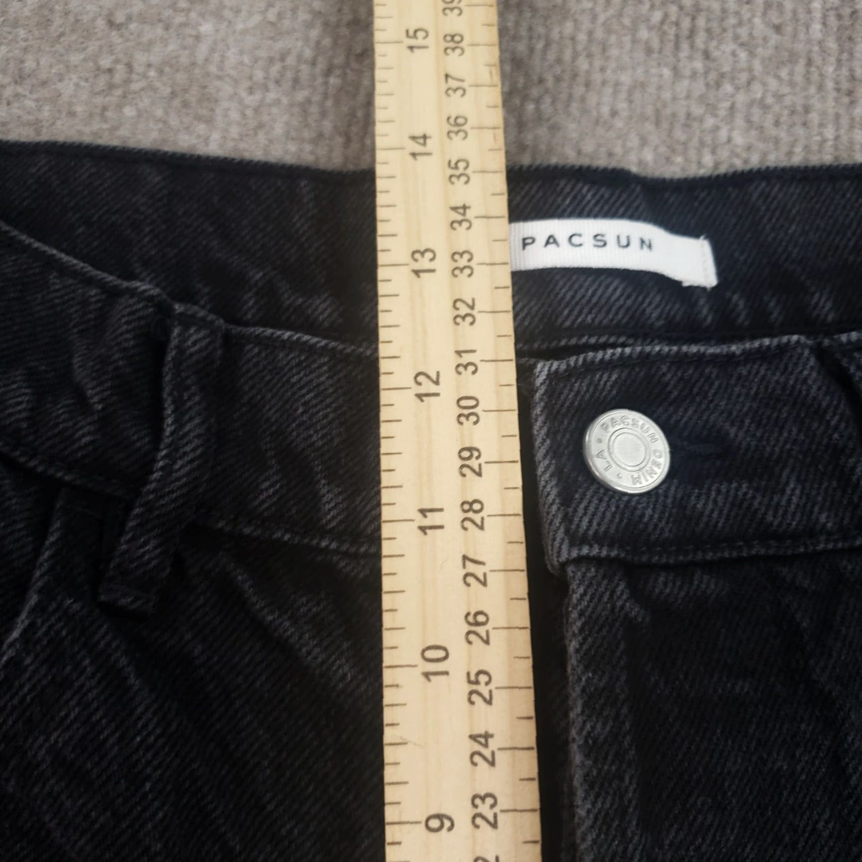 Pacsun PacSun High Rise Straight Leg Jeans Womens Black Size 27 27x26 Size 27" / US 4 / IT 40 - 7 Thumbnail