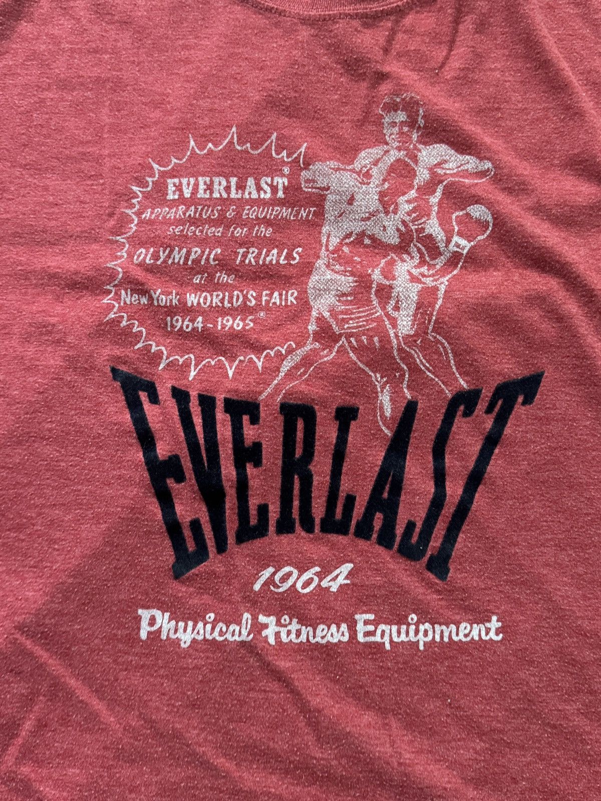 Other Burgundy Vintage Everlast Tee Size US M / EU 48-50 / 2 - 2 Thumbnail