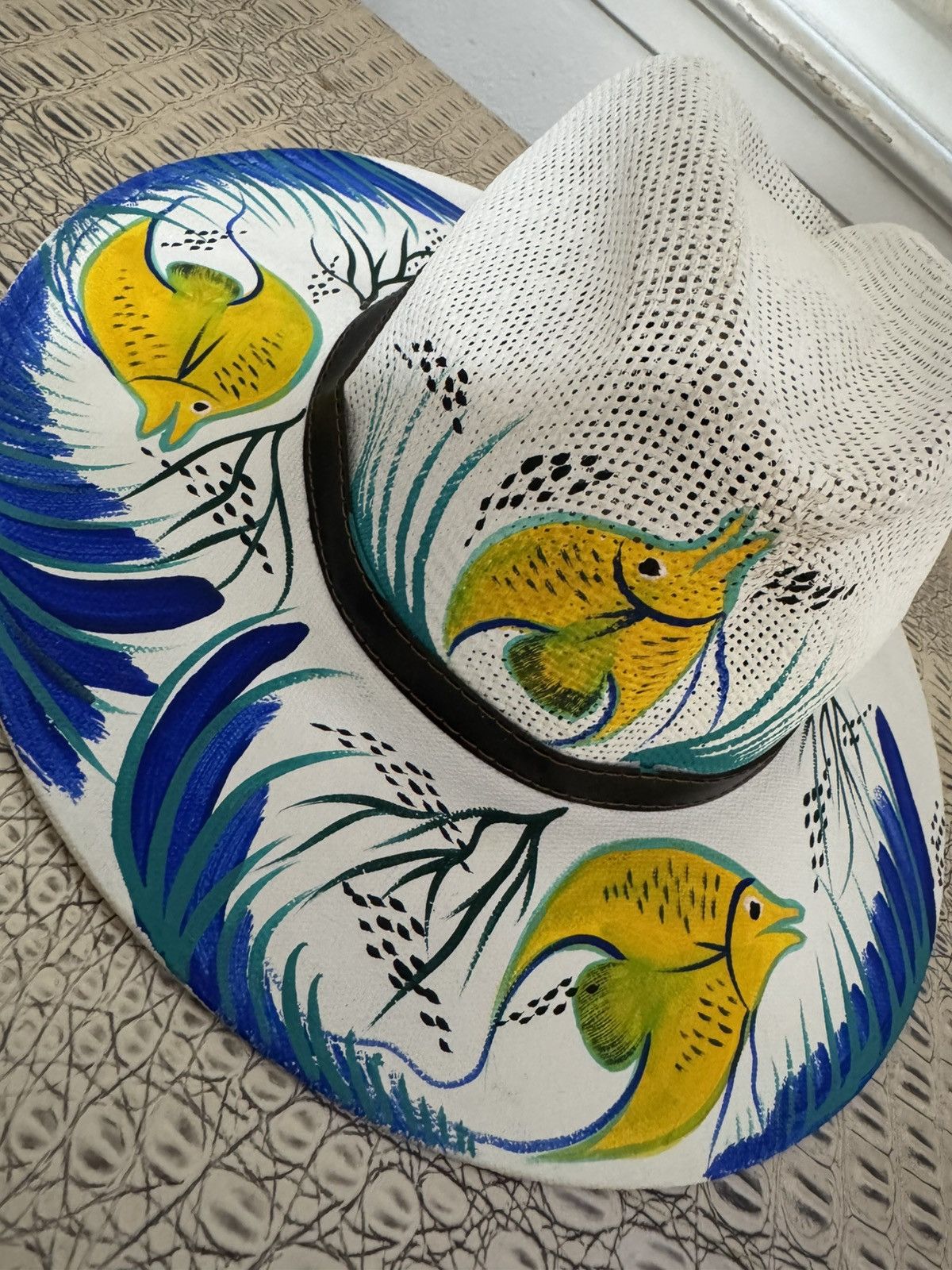 Other Mexican artisanal hand-painted fedora hat Size ONE SIZE - 4 Thumbnail