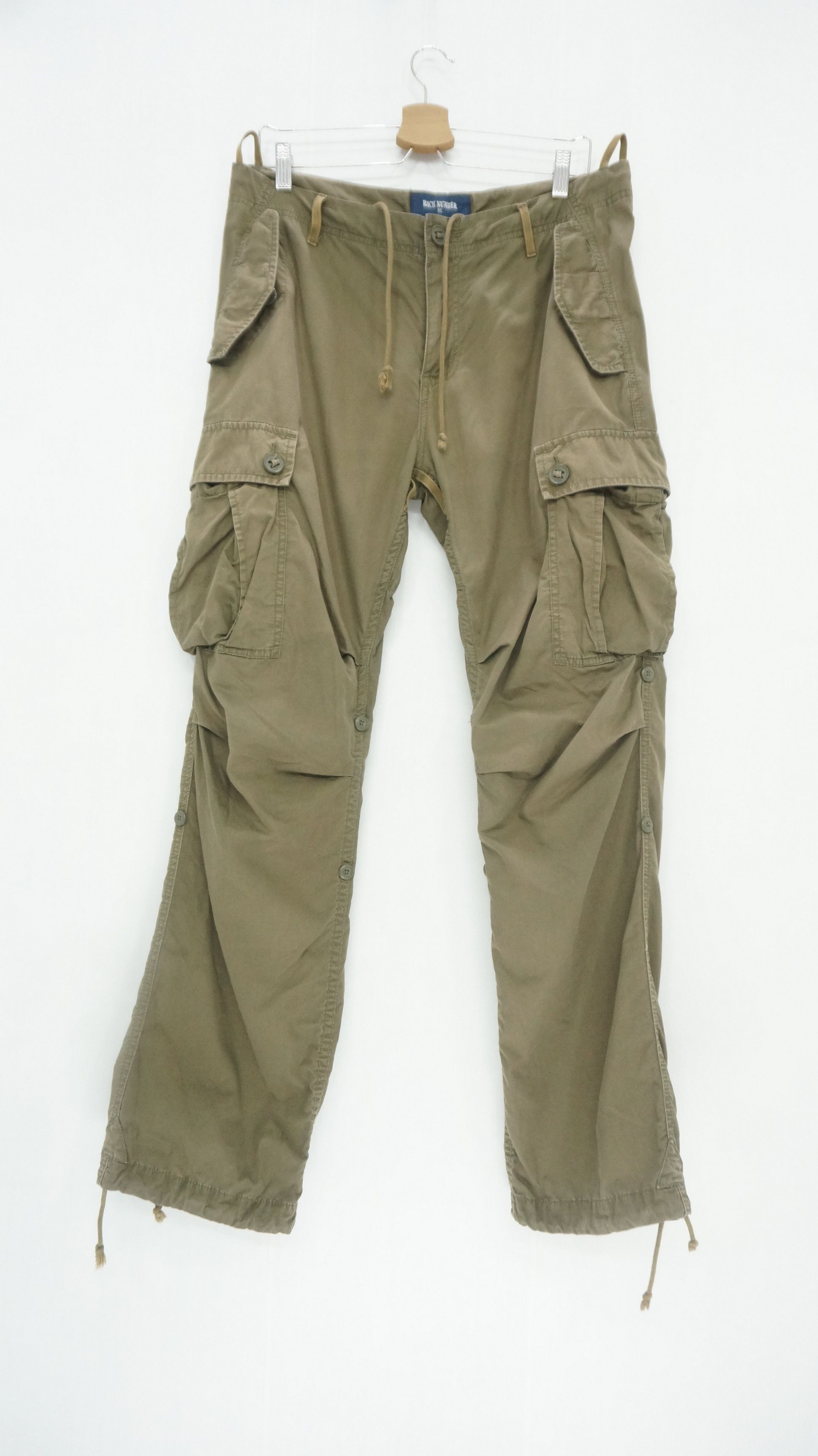 Japanese Brand BACK NUMBER Tactical Lightweight Roll Up Cargo Pants Size US 34 / EU 50 - 1 Thumbnail
