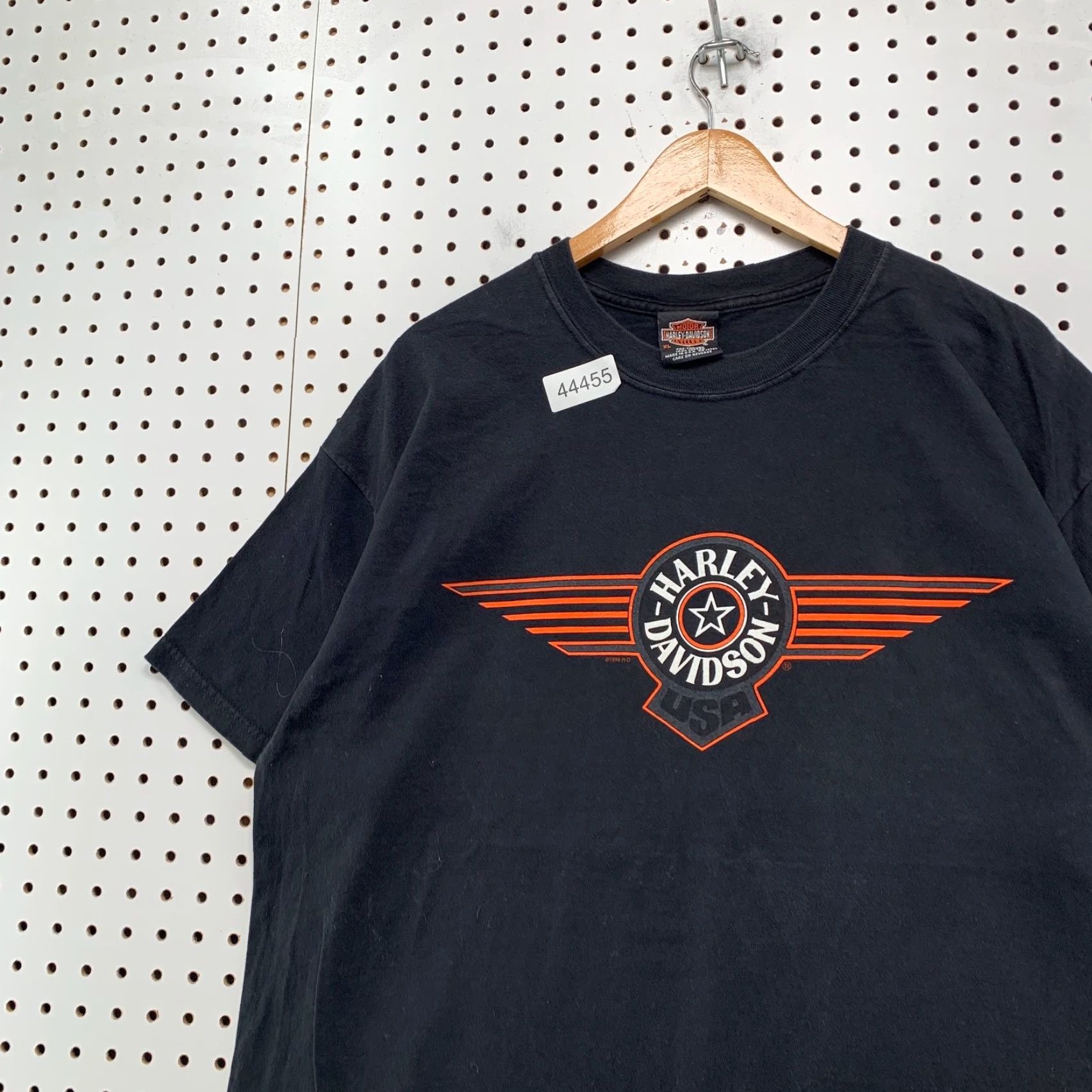 Harley Davidson Harley-Davidson Vintage Alamo Texas USA Motorcycle Logo T Shirt Mens XL Black Made USA 90s Size US XL / EU 56 / 4 - 3 Thumbnail