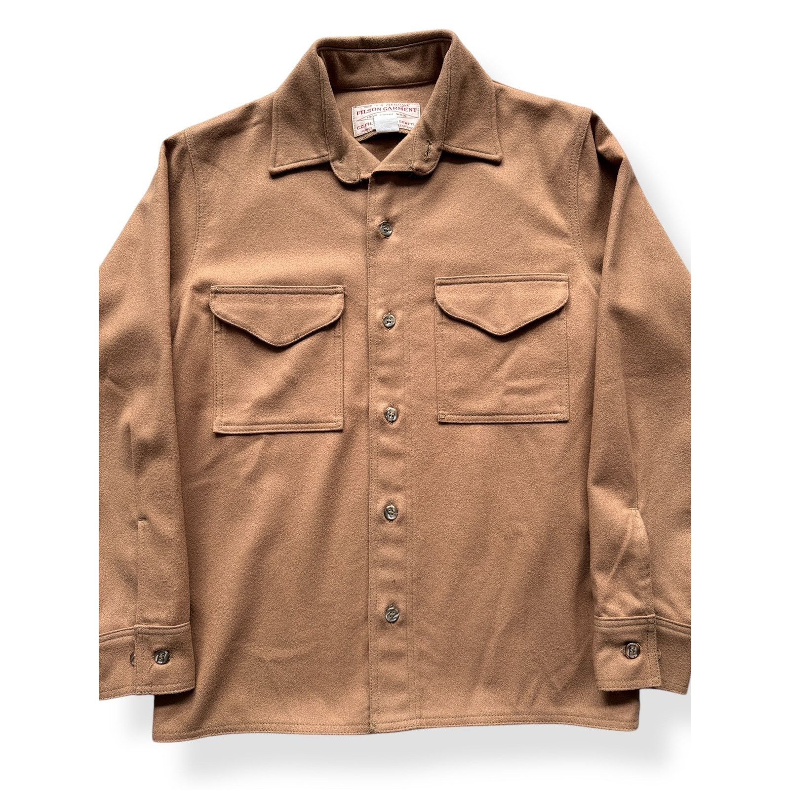 Filson × Vintage Vintage Filson Brown Jac-Shirt SZ 38 Size US M / EU 48-50 / 2 - 2 Thumbnail
