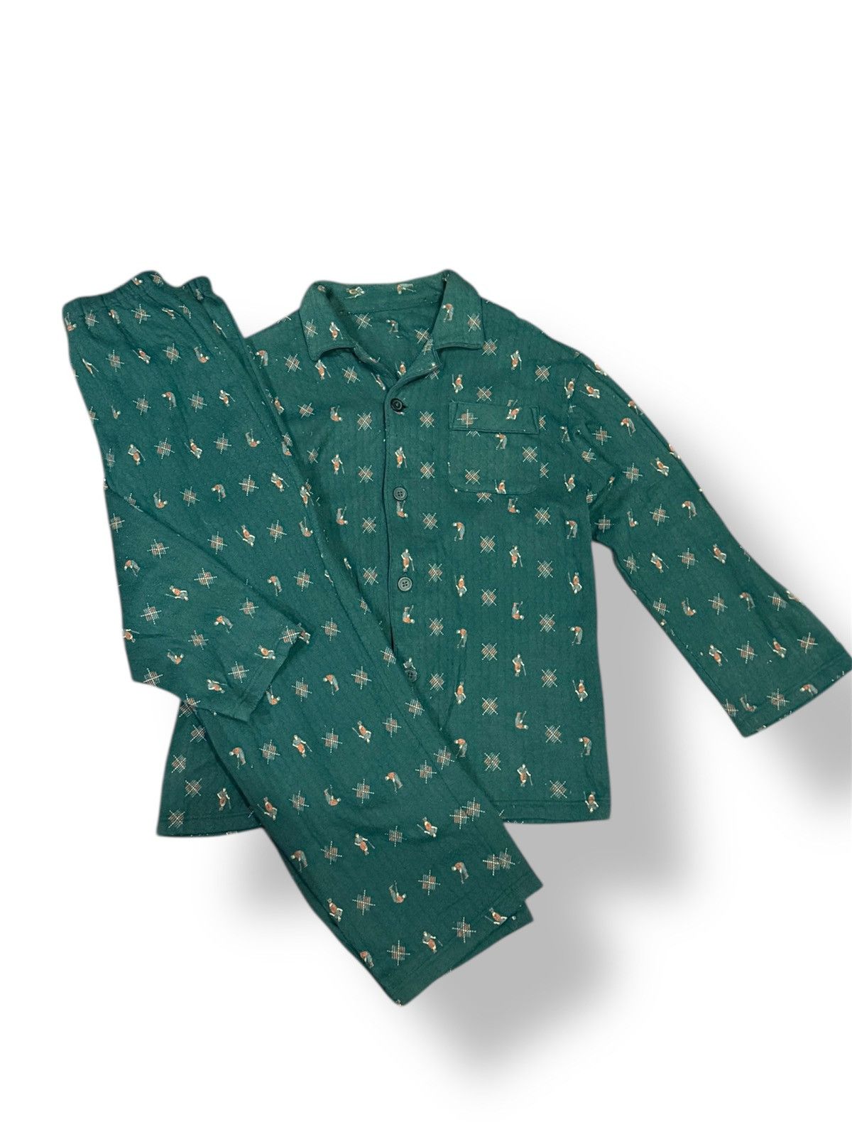 Other Vintage Topvalu Green Golf Pyajama Size US M / EU 48-50 / 2 - 1 Thumbnail