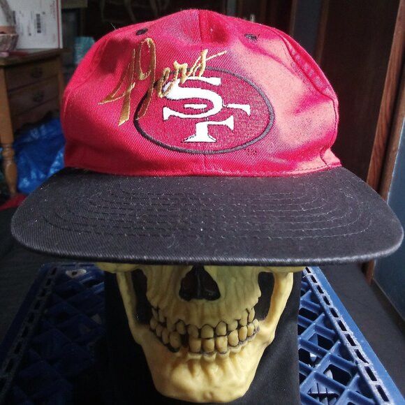 Other DS Vintage AJD San Francisco 49ers Two Tone Snap Hat Cap Size ONE SIZE - 1 Thumbnail
