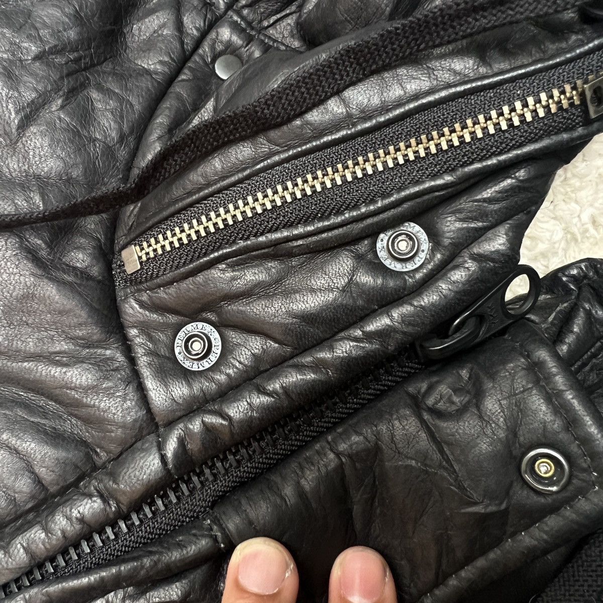 If Six Was Nine L.G.B Leather Riders Jacket reversable Size XXS / US 00 / IT 34 - 9 Thumbnail