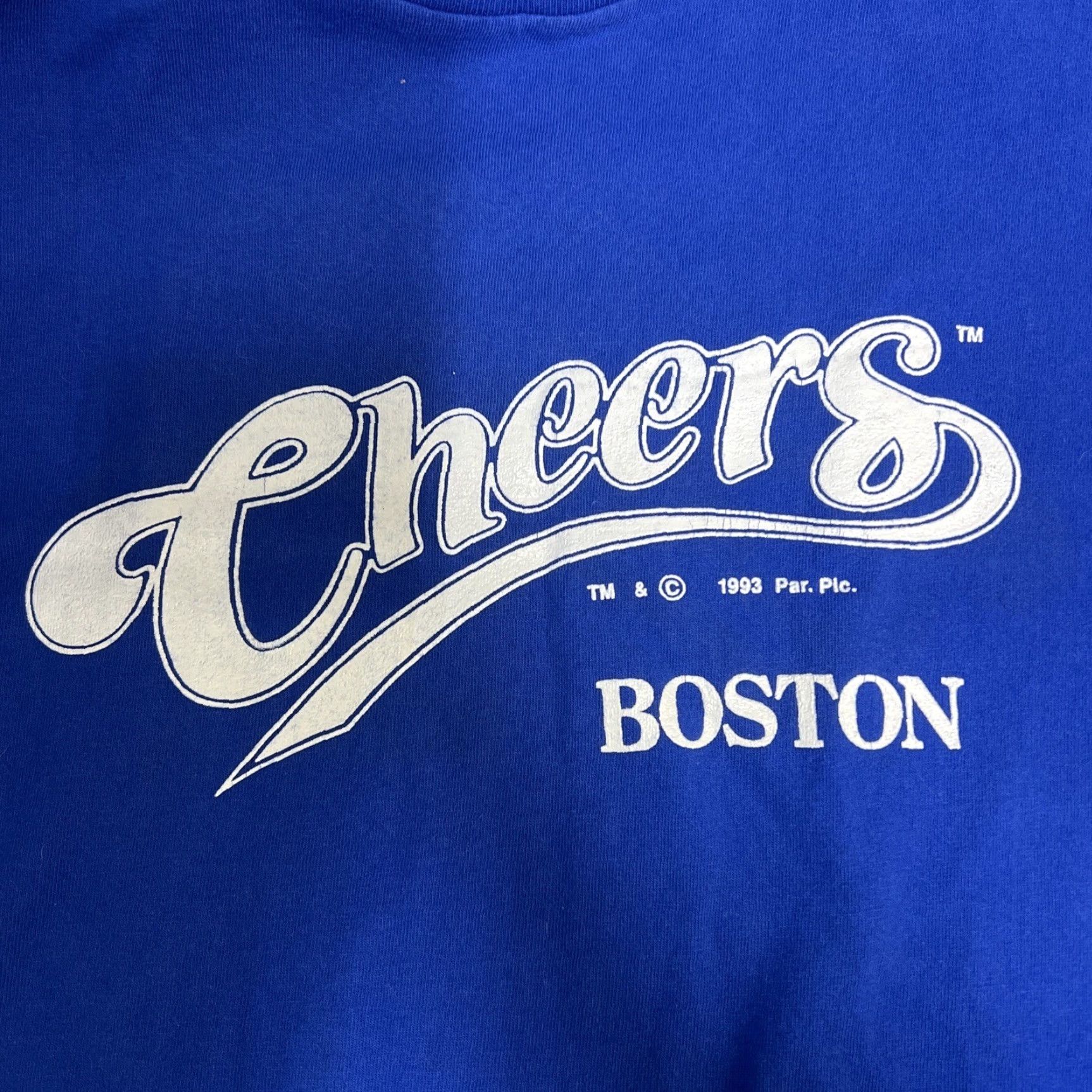 Vintage VINTAGE 1993 SINGLE STITCH Blue T-Shirt Mens Size L USA Stitch Size US L / EU 52-54 / 3 - 2 Thumbnail
