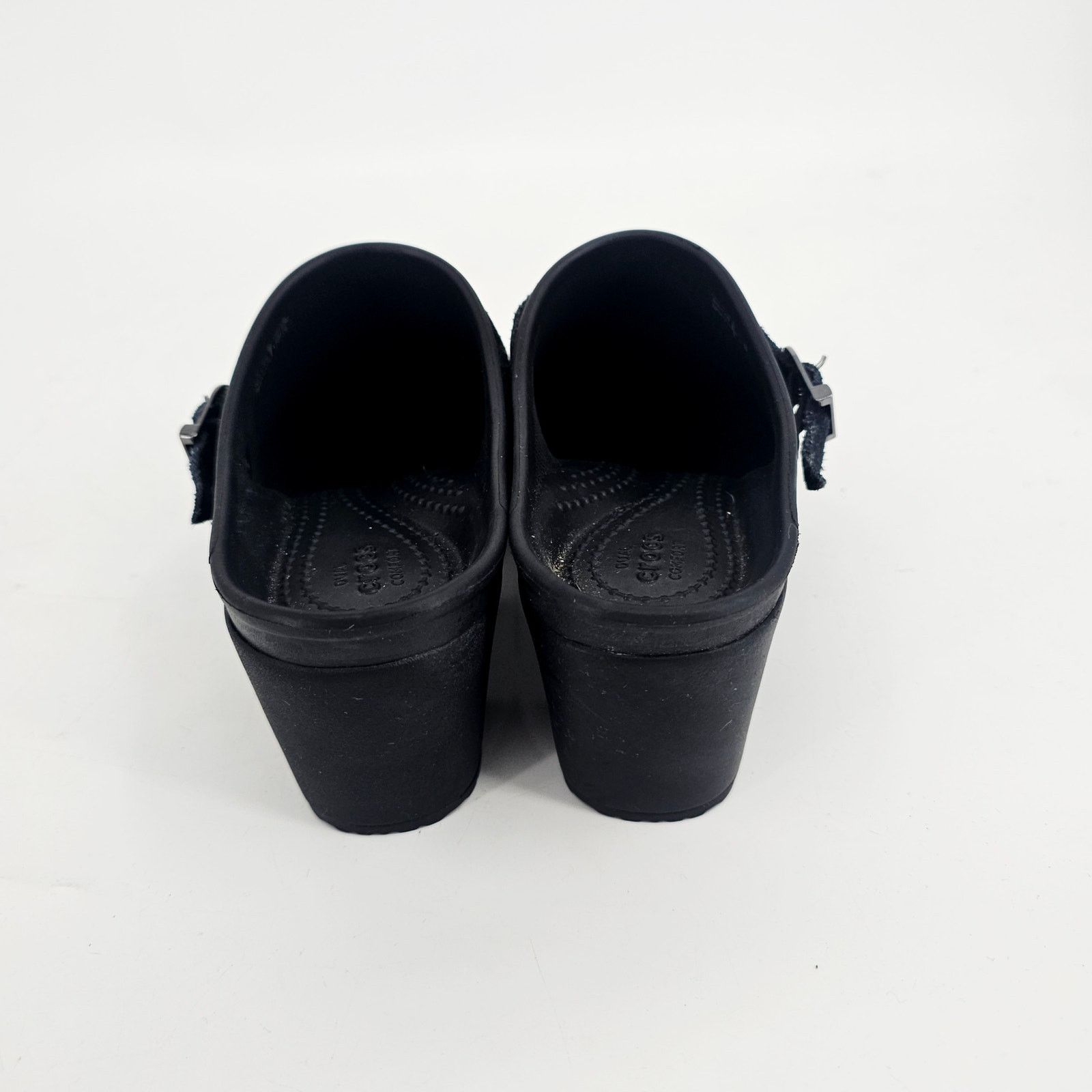 Crocs Crocs Sarah Clogs Shoes Womens Size 8 Black Mules Slip-On Size US 8 / IT 38 - 4 Thumbnail
