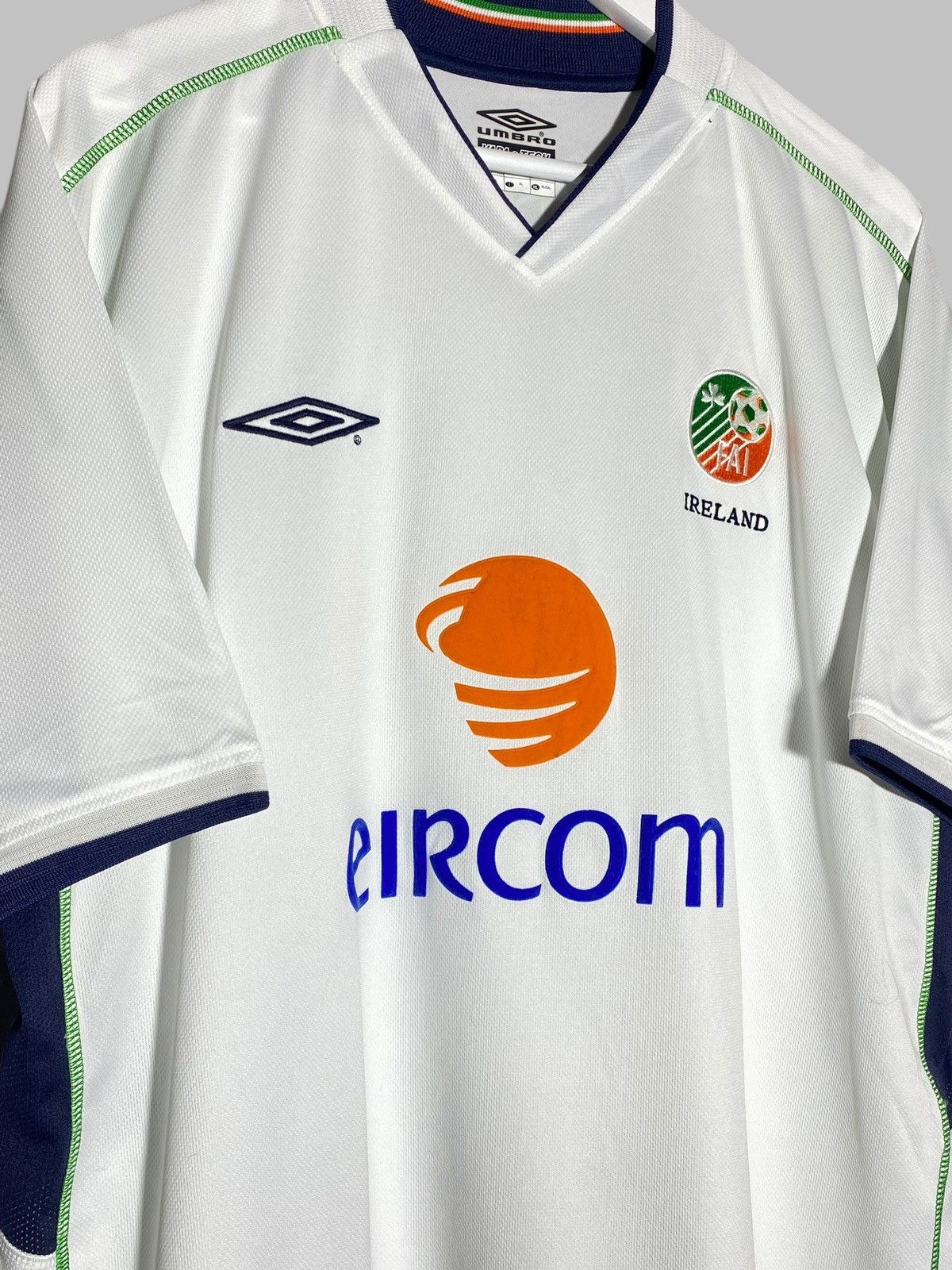 Umbro #2 O’Shea Ireland National Team 2002 Away Football Shirt Size US XL / EU 56 / 4 - 3 Thumbnail