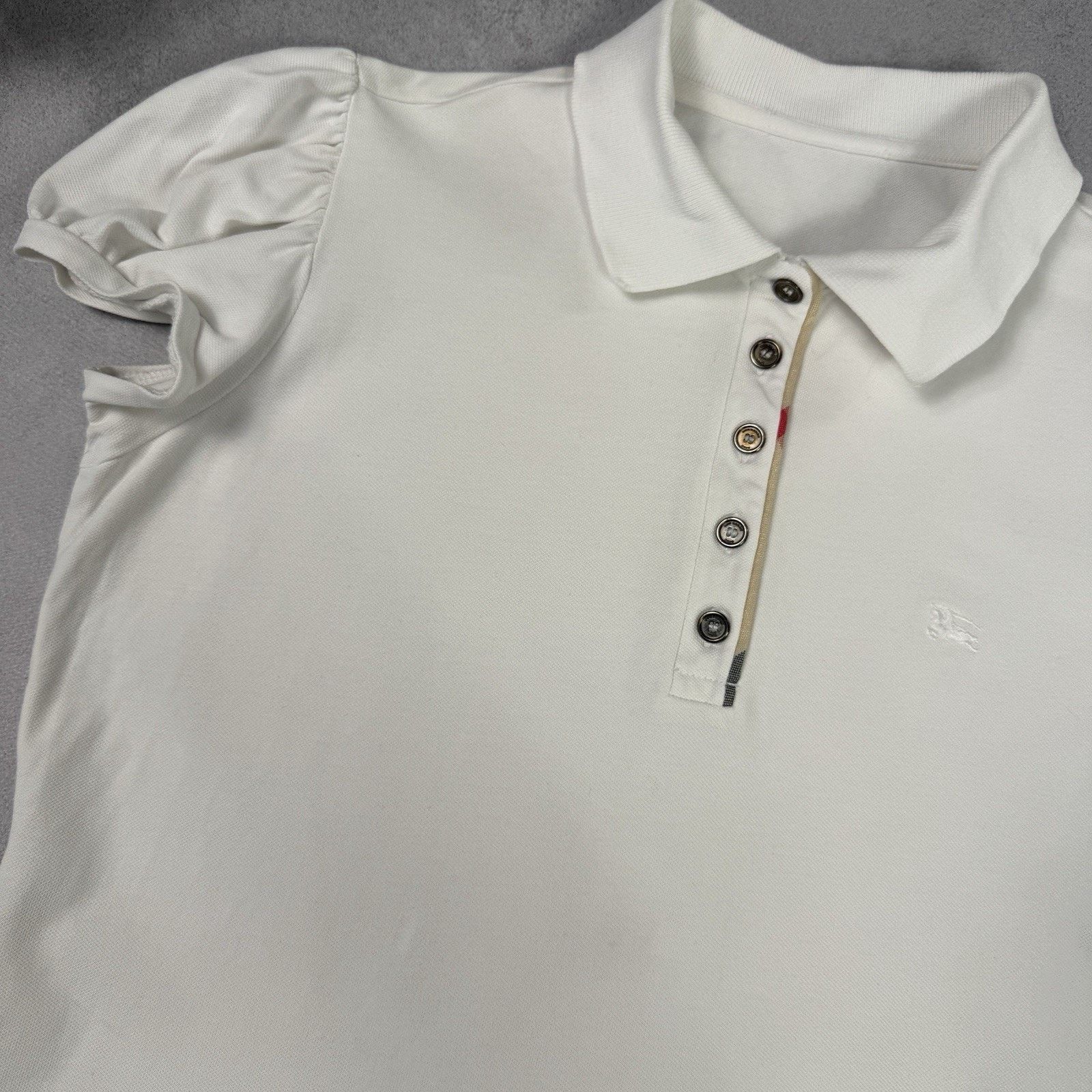 Burberry Burberry Women Polo T Shirt Size S White Size S / US 4 / IT 40 - 8 Thumbnail