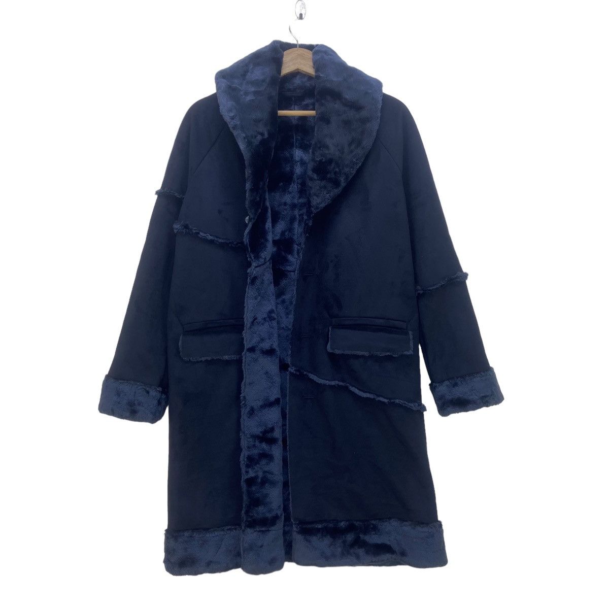 Japanese Brand MYC Contrive Japanese Brand Faux Fur Long Coat Size S / US 4 / IT 40 - 3 Thumbnail