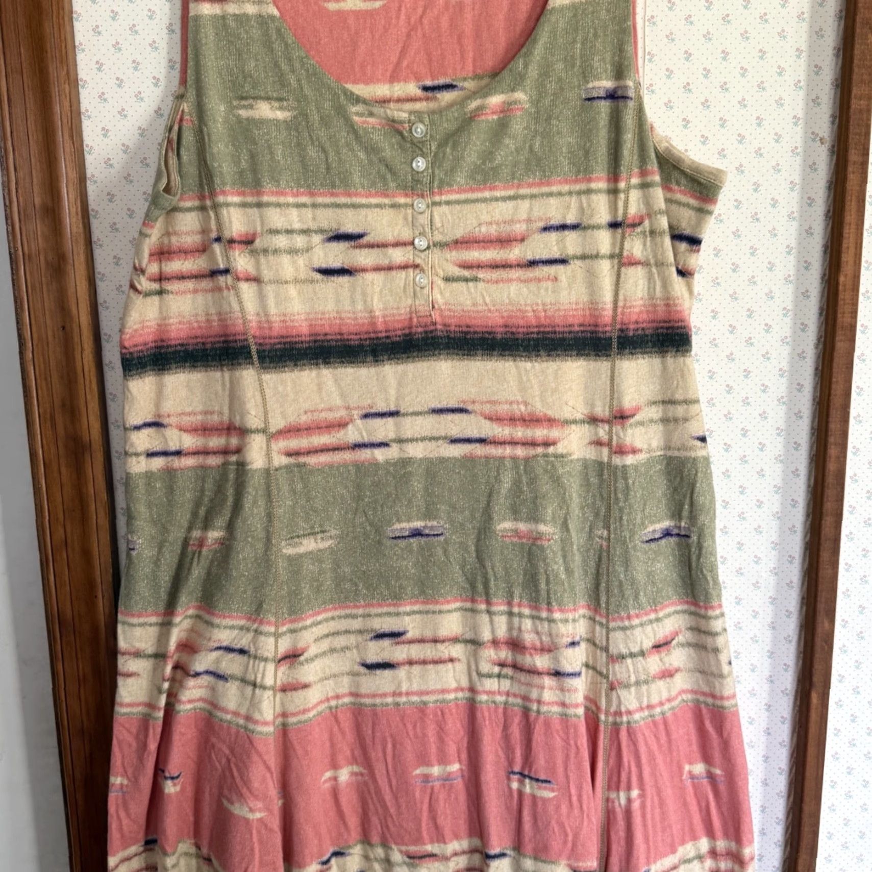 Ralph Lauren Lauren Ralph Lauren Maxi Dress Womens Large Southwestern Aztec Cowgirl Boho Long Size L / US 10 / IT 46 - 3 Thumbnail