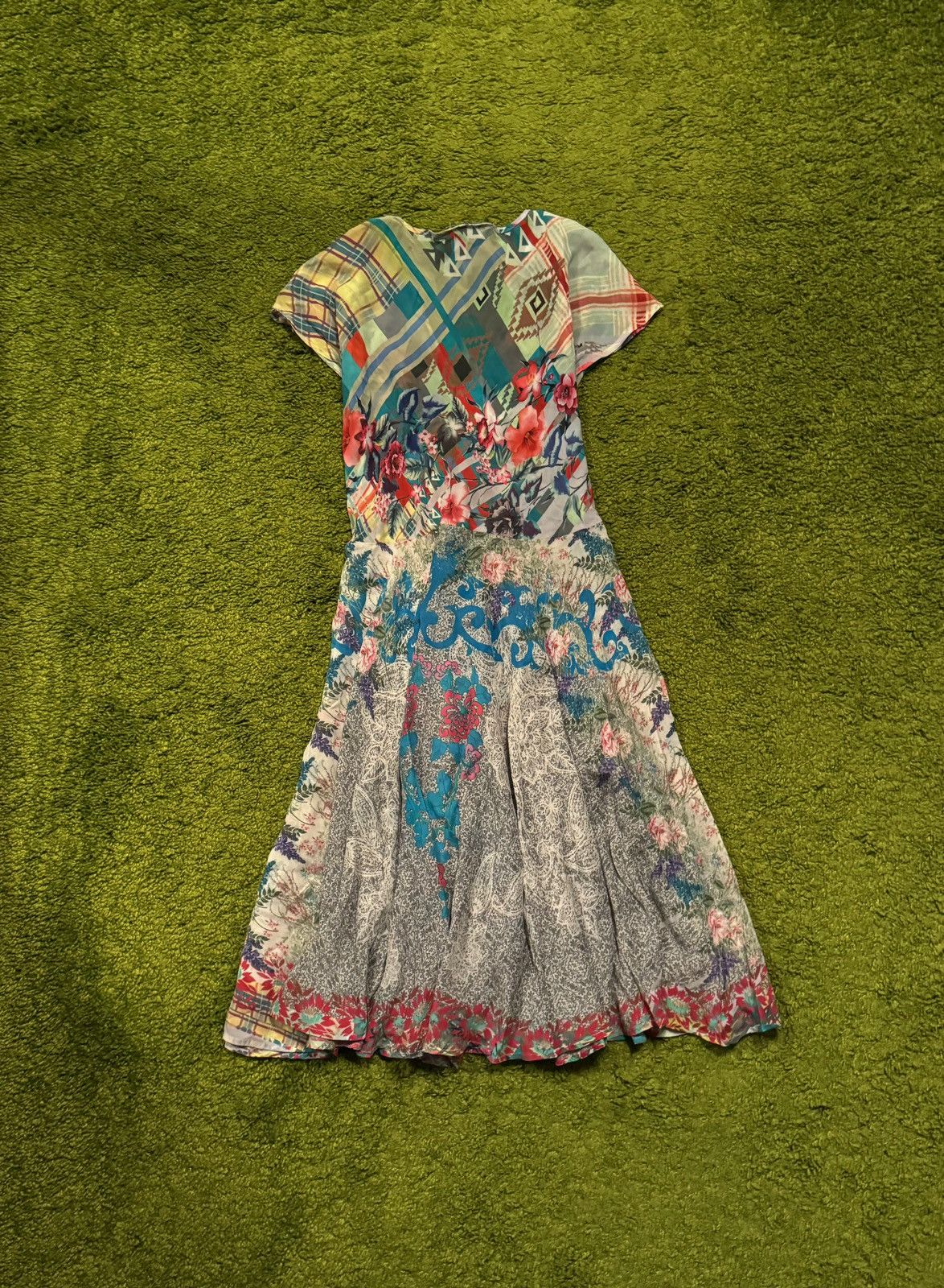 Designer × Johnny Was Johnny Was avant garde floral pattern dress Size S / US 4 / IT 40 - 2 Thumbnail