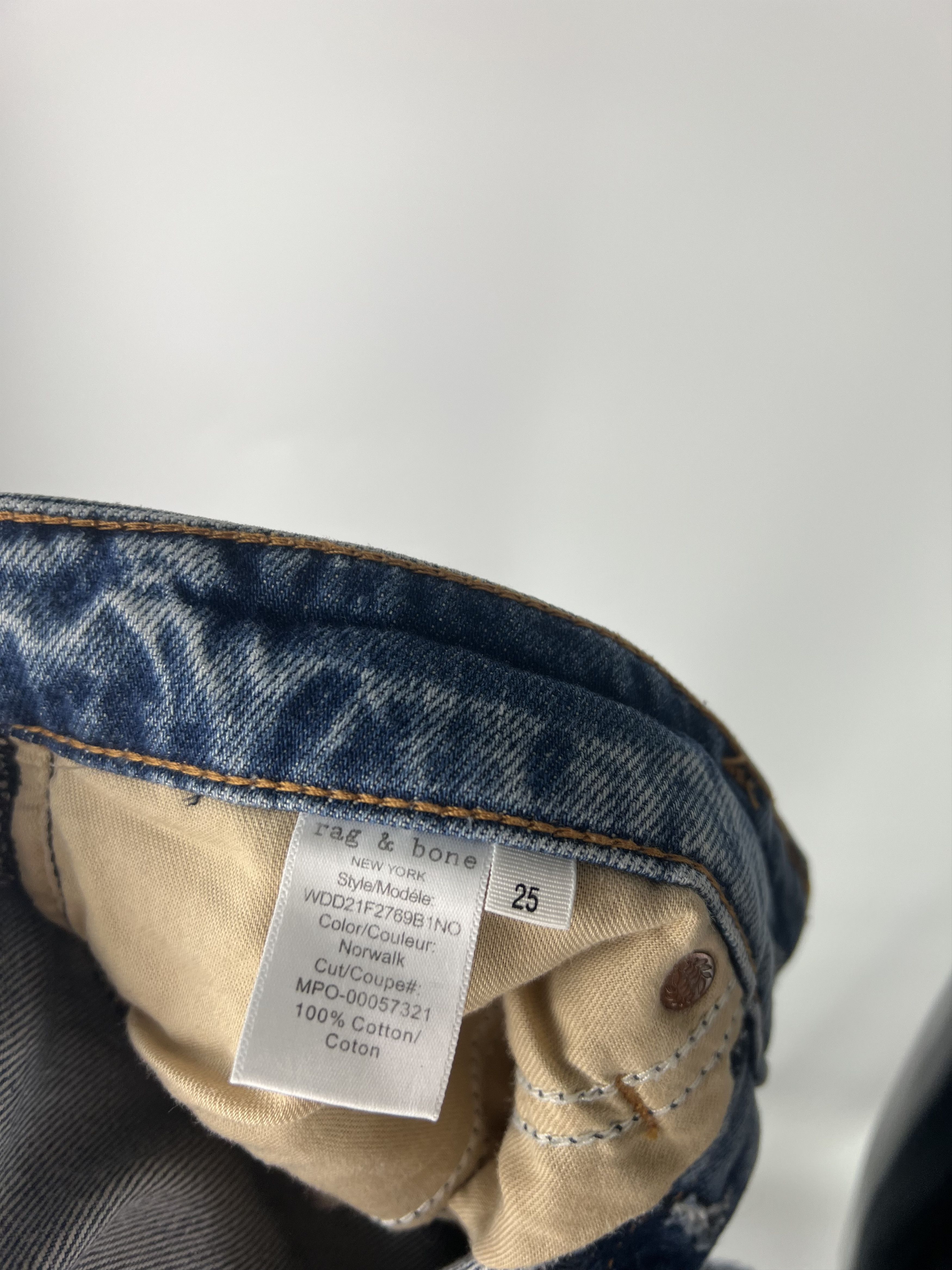 Rag & Bone Rag Bone Women's Boyfriend Ankle Jeans Size 25 Size 25" / US 0 / IT 36 - 7 Thumbnail