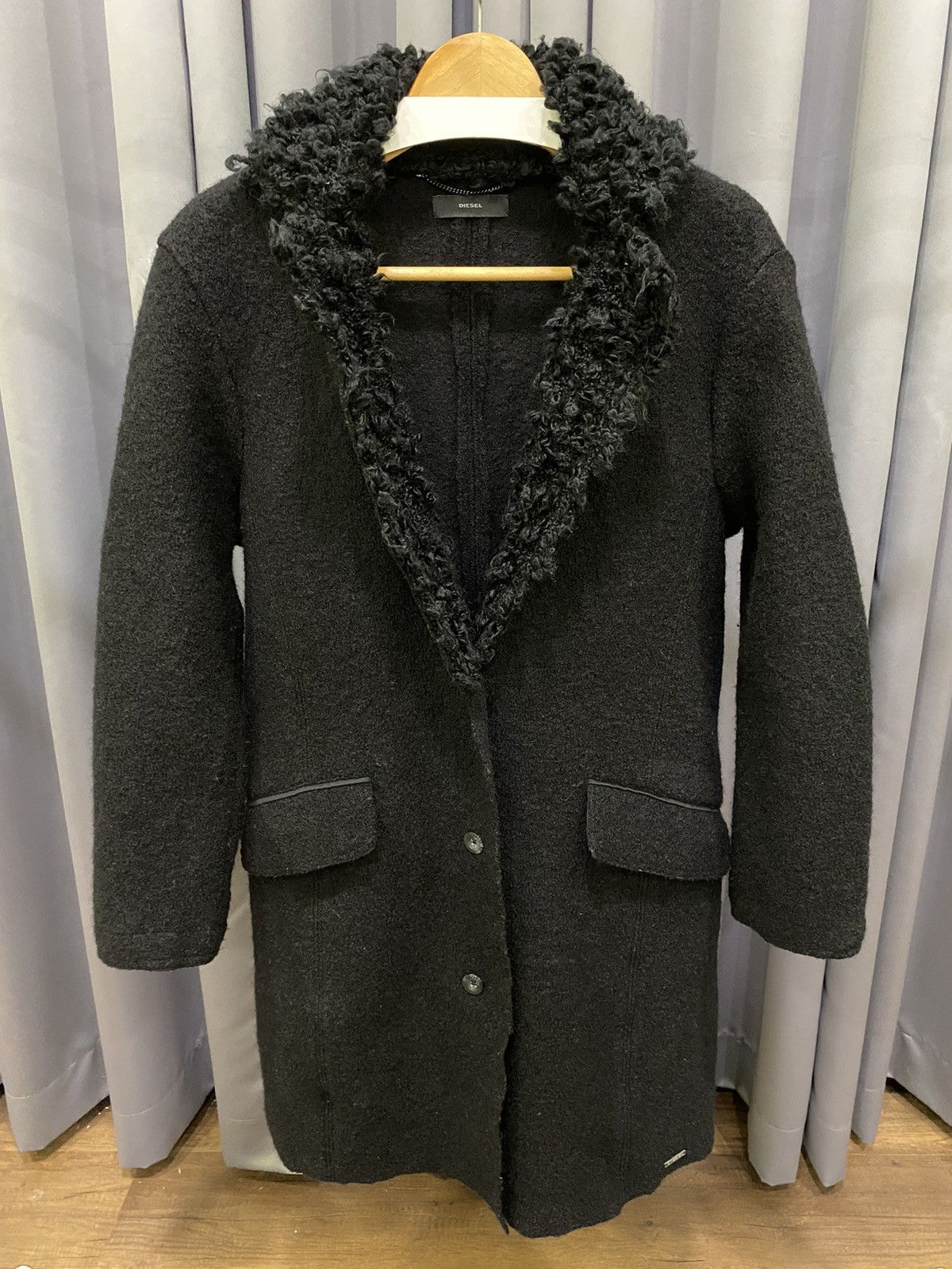 Diesel Wool Coats Double Breast