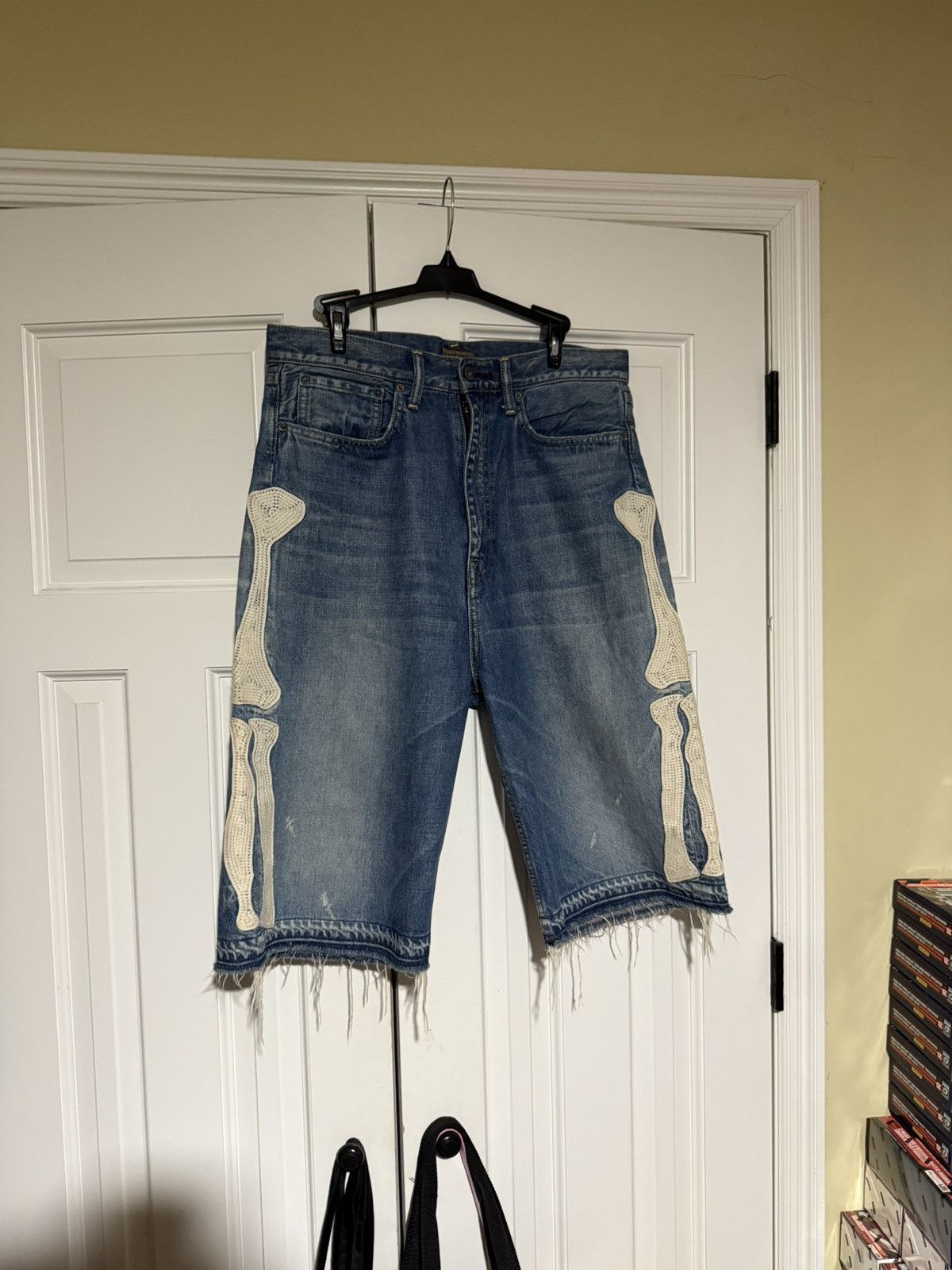 Kapital Kapital Denim Bone Shorts Size US 34 / EU 50 - 1 Thumbnail