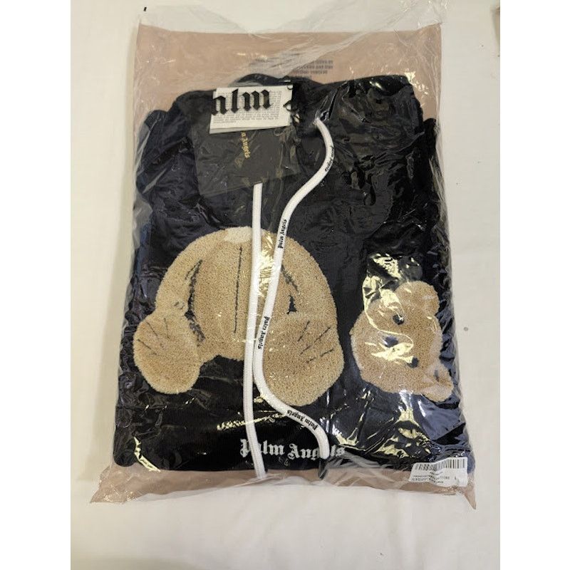 Palm Angels o1rshd1 Q:5 / PA Bear Hoody Hoodie in Black / Brown Size US L / EU 52-54 / 3 - 18 Thumbnail