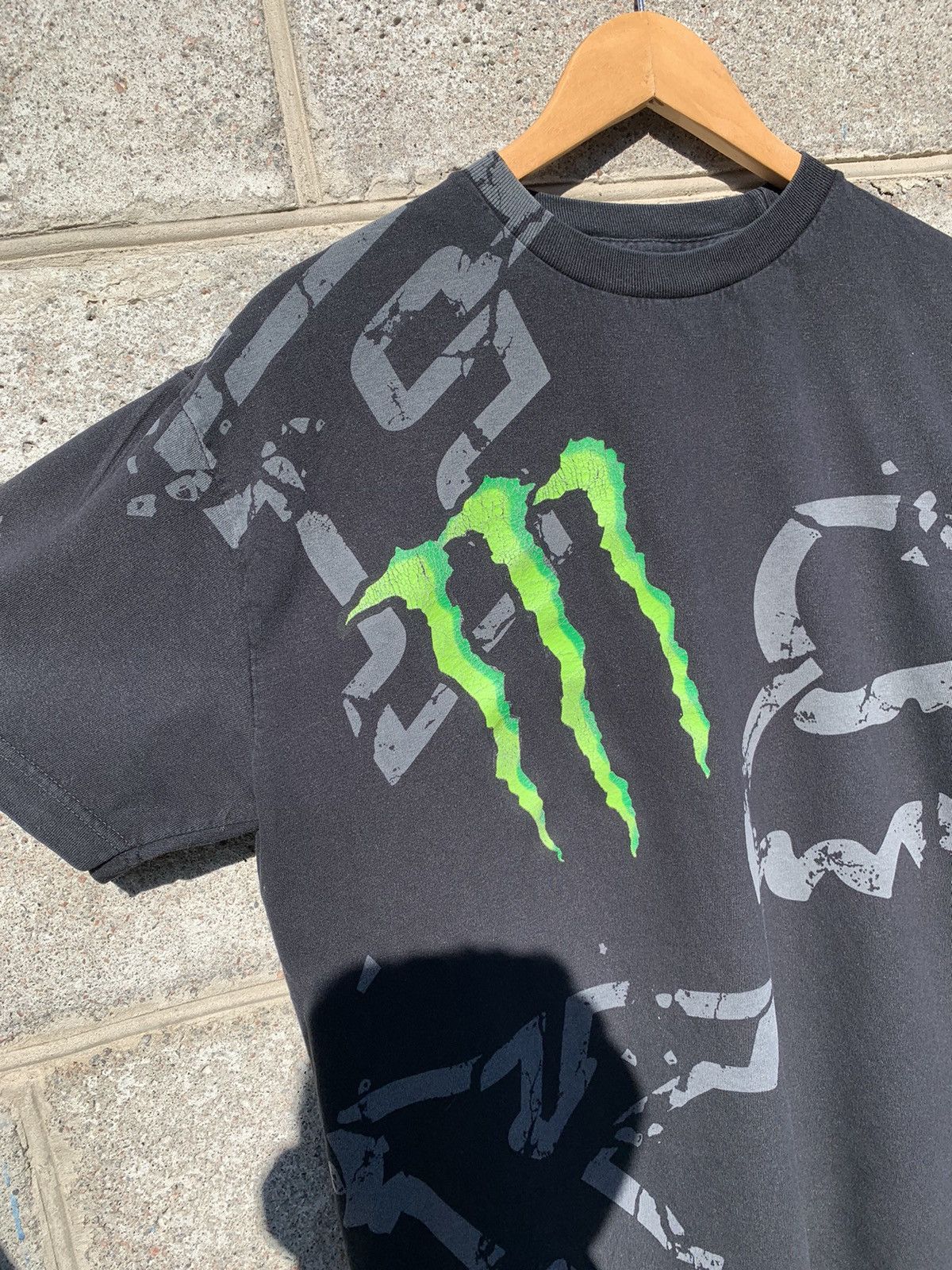Fox Racing × Vintage Vintage Fox X Monster Energy Collaboration Rare Shirt Size US L / EU 52-54 / 3 - 3 Thumbnail