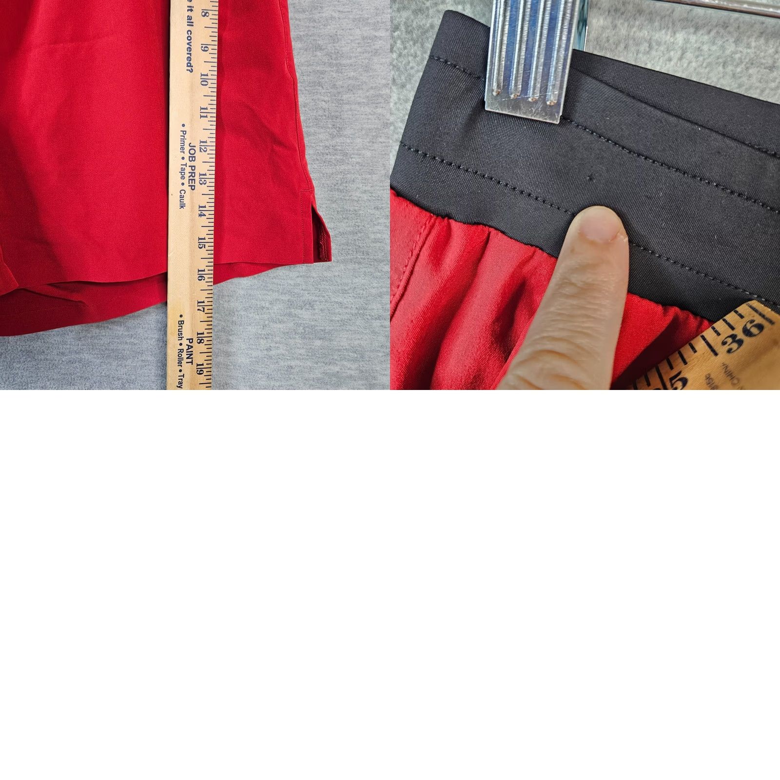 Vintage Soulcycle Men's Black/Red Lined Pockets Workout Short Size L Shirt Size US 33 - 8 Thumbnail