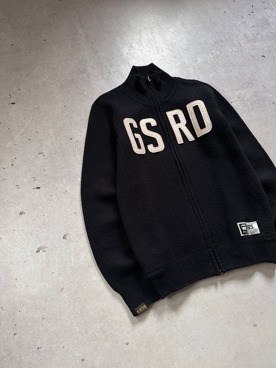 G-Star G-Star RAW Black Full Zip Knit Sweater Jacket Logo L Y2K Size US L / EU 52-54 / 3 - 2 Thumbnail