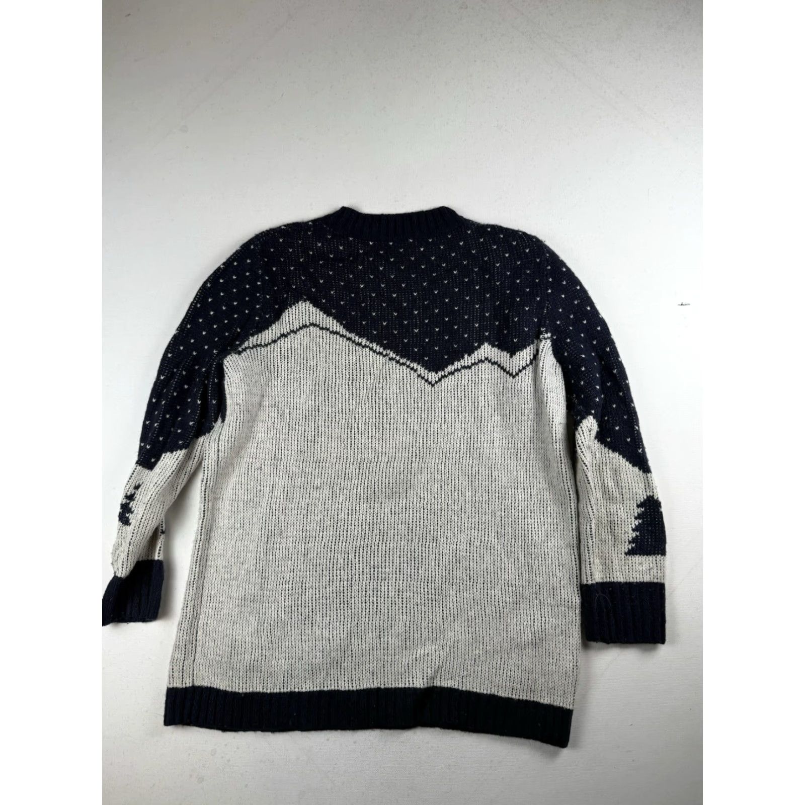 J.Crew J.CREW Intarsia Ski Scene Sweater Womens XS Blue Wool Knit Pullover Winter Cabin Fall Winter Spruce Up Size XS / US 0-2 / IT 36-38 - 6 Thumbnail