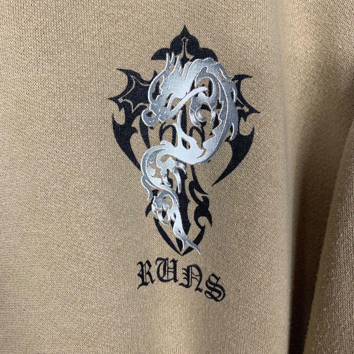 Japanese Brand RUNS Seaven War Big Logo Crewneck Sweatshirt #1602-C72 Size US L / EU 52-54 / 3 - 8 Thumbnail