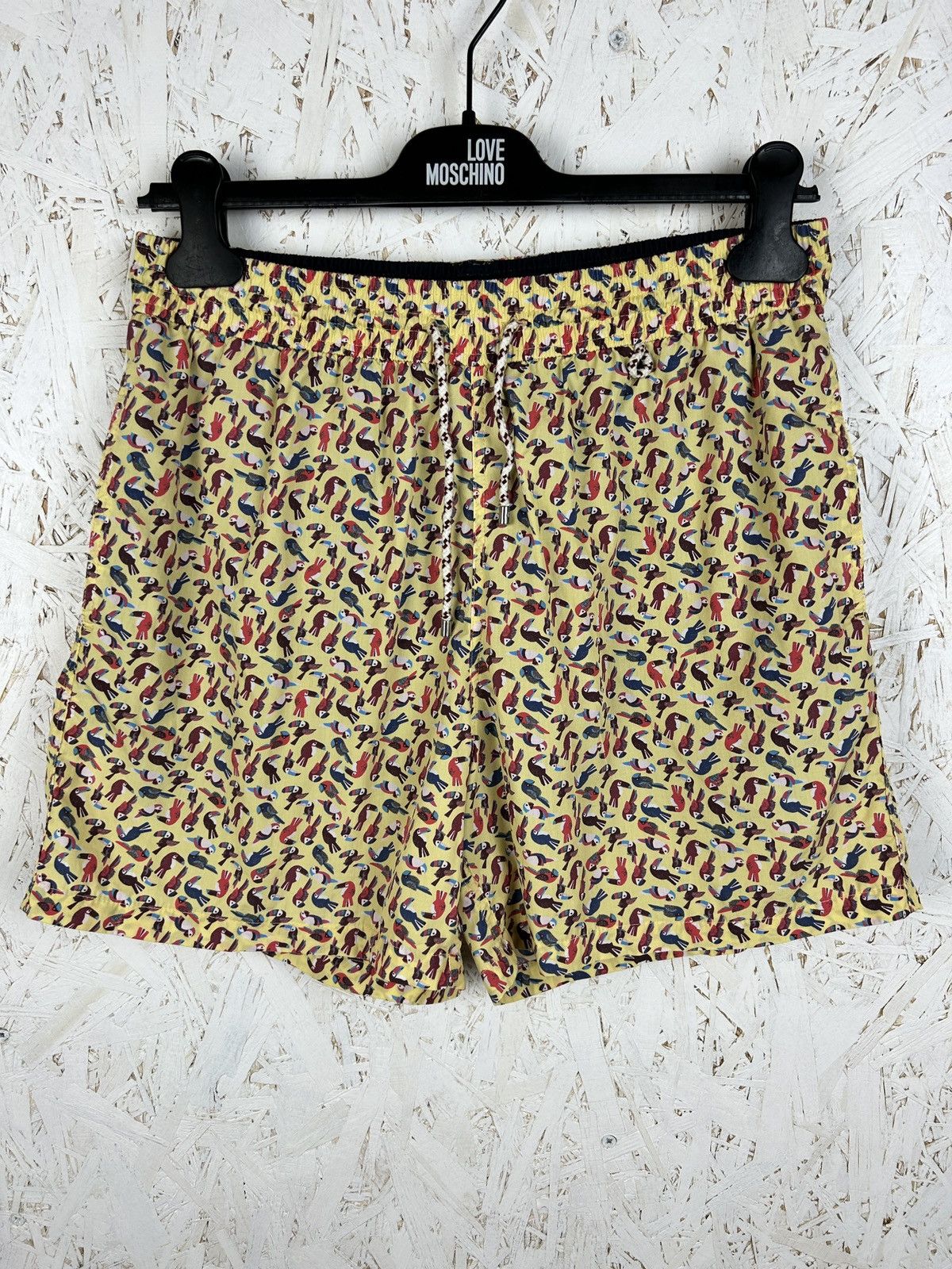Loro Piana Loro Piana Yellow Toucans Cotton Swimsuit Shorts Size M Size US 32 / EU 48 - 1 Thumbnail