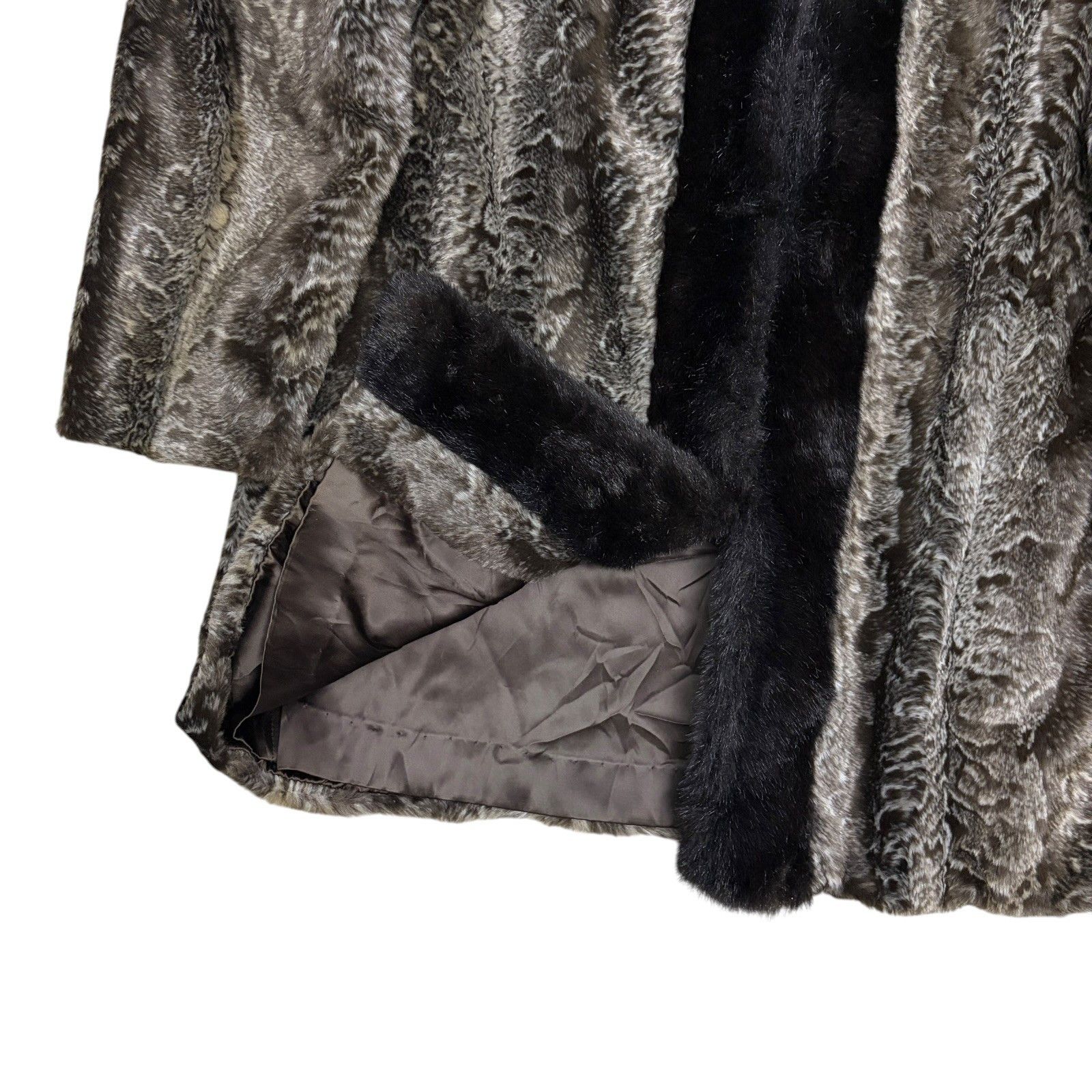 Vintage VINTAGE 90s FAUX FUR Coat Retro Winter Parka Jacket Large Size L / US 10 / IT 46 - 6 Thumbnail