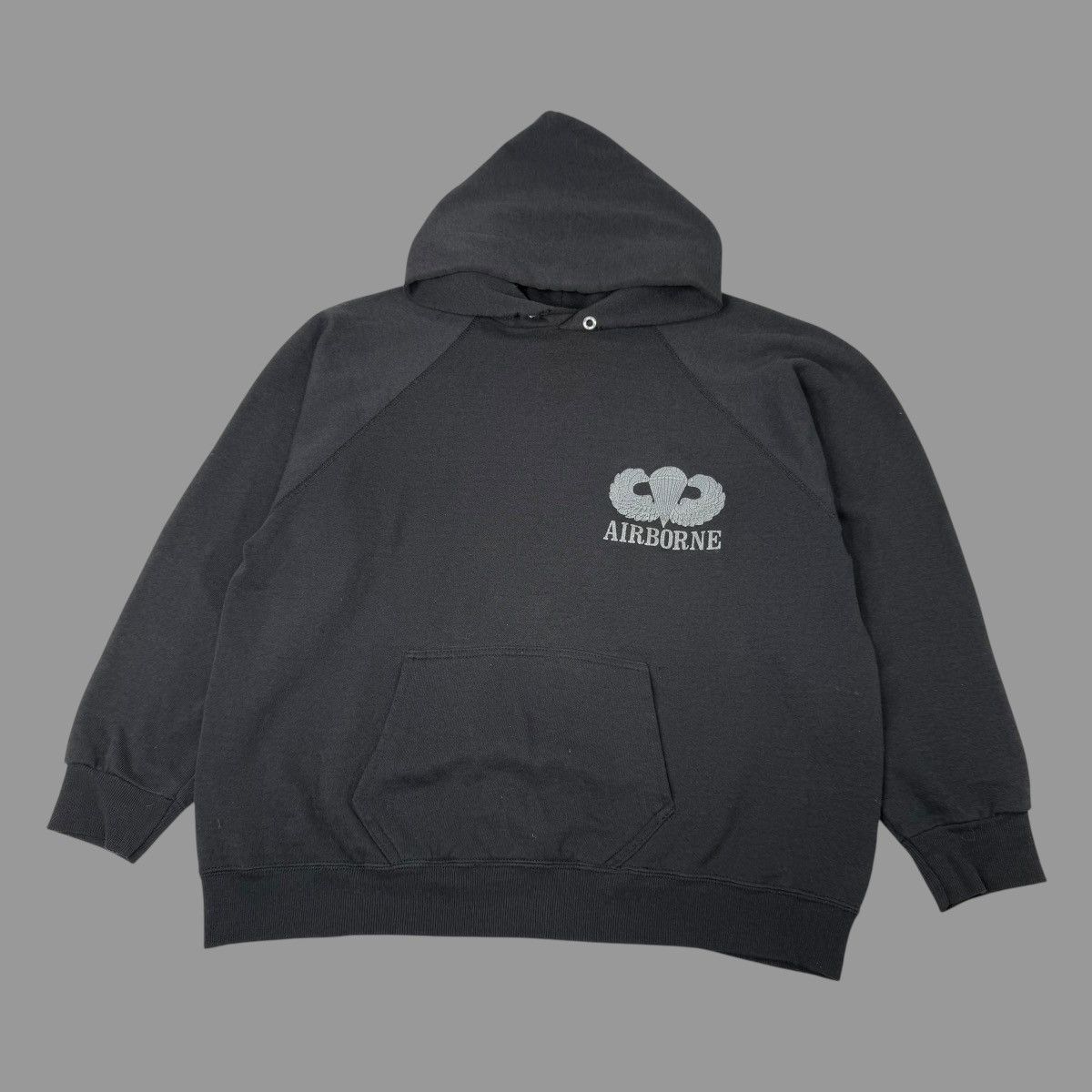 Vintage Vintage 1990s airborne hoodie Size US L / EU 52-54 / 3 - 1 Thumbnail