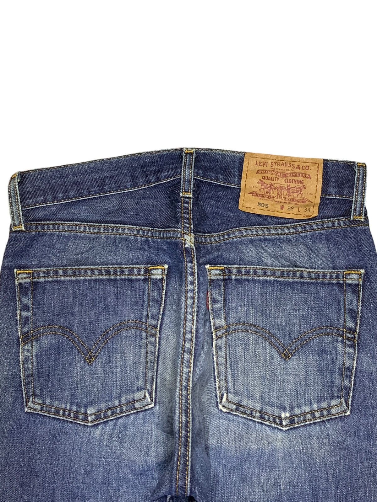 Levi's Vintage 90s Levis 505 Faded Wash Distressed Jeans Size US 29 - 8 Thumbnail