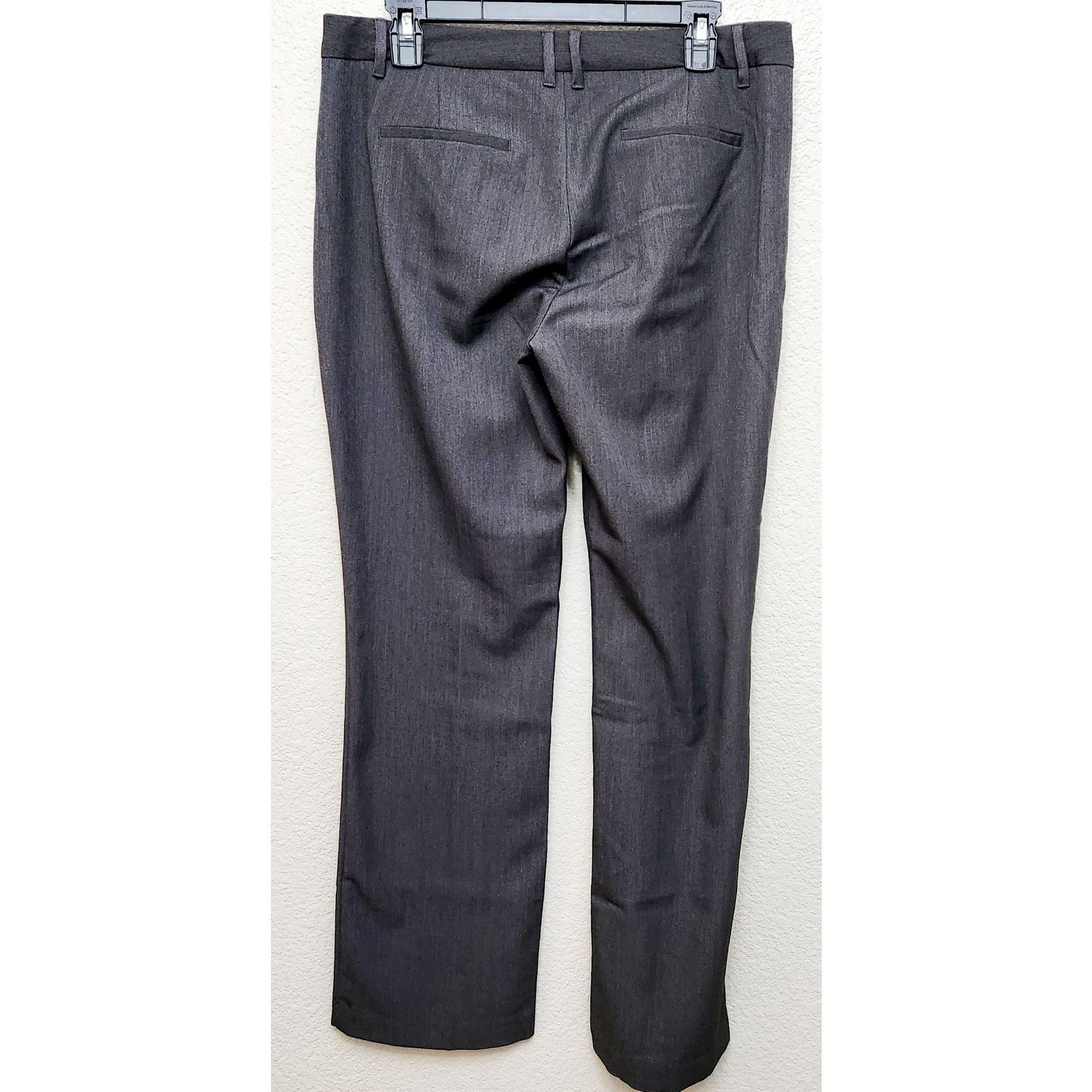 Old Navy Old Navy Gray Black Charcoal Flat Front Dress Pants 10R Size 32" / US 10 / IT 46 - 3 Thumbnail