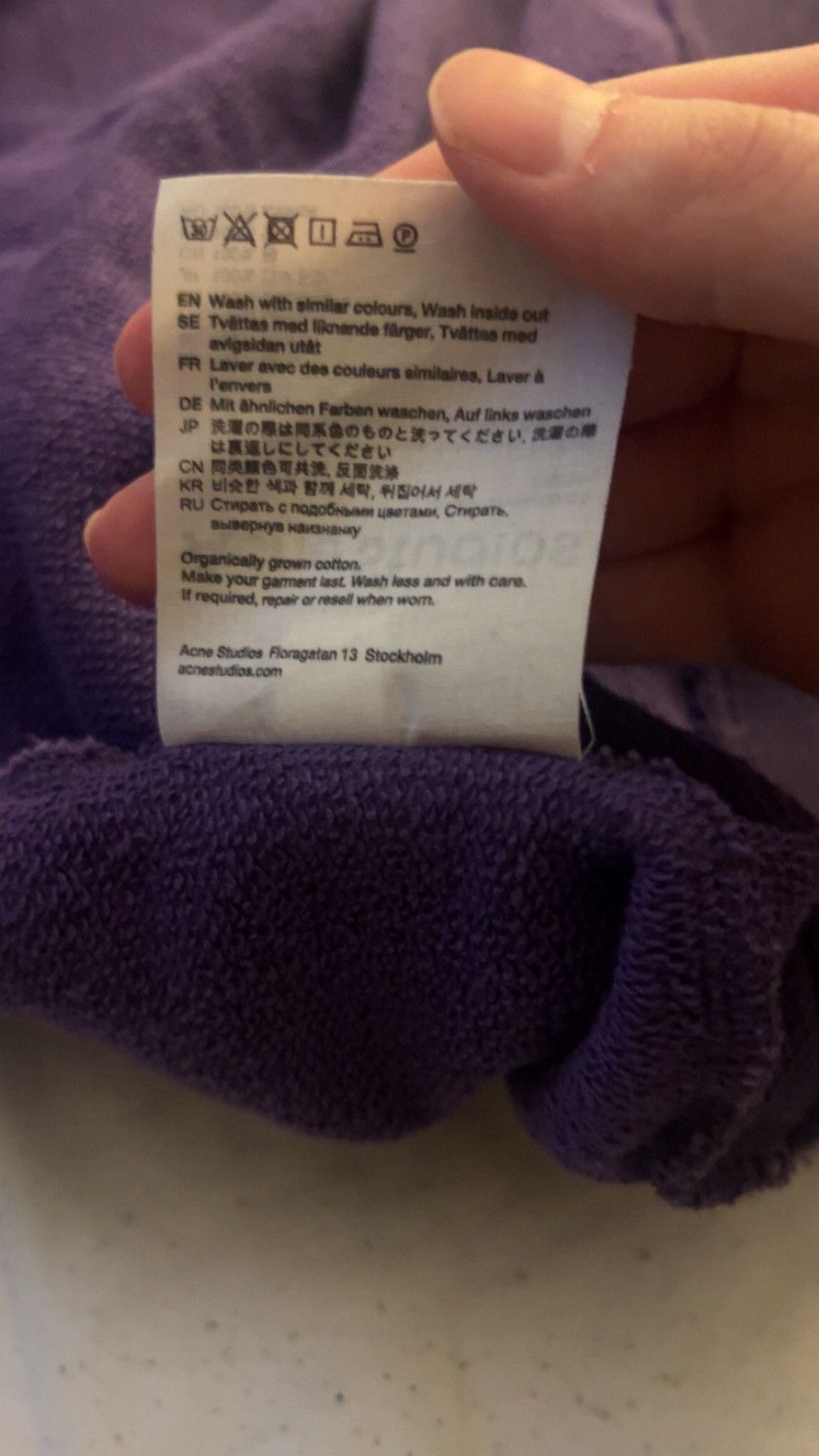 Acne Studios Acne Studios Purple Crewneck Size US L / EU 52-54 / 3 - 6 Thumbnail
