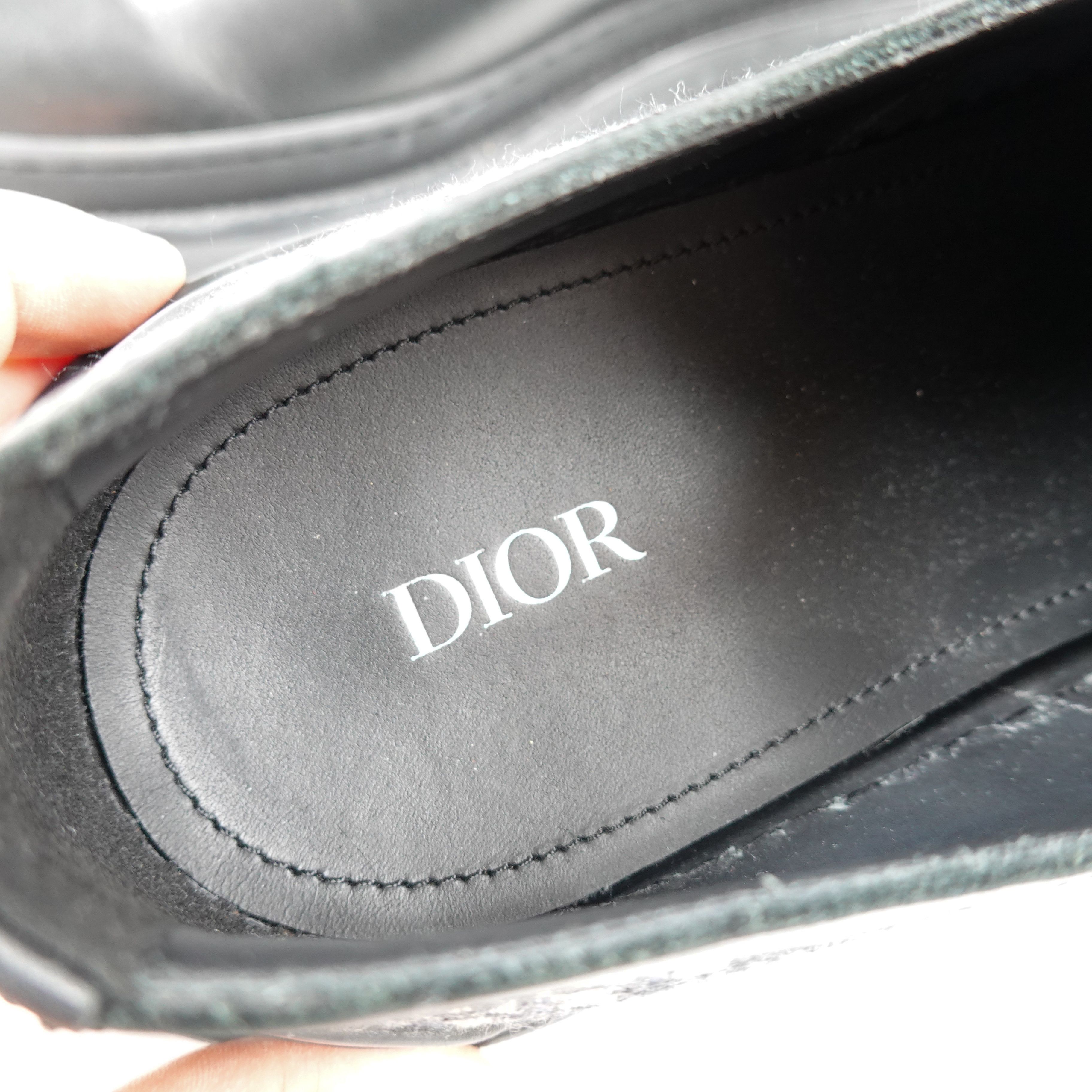 Dior Dior Oblique Leather Derby Shoes - Size 44 Size US 10.5 / EU 43-44 - 3 Thumbnail