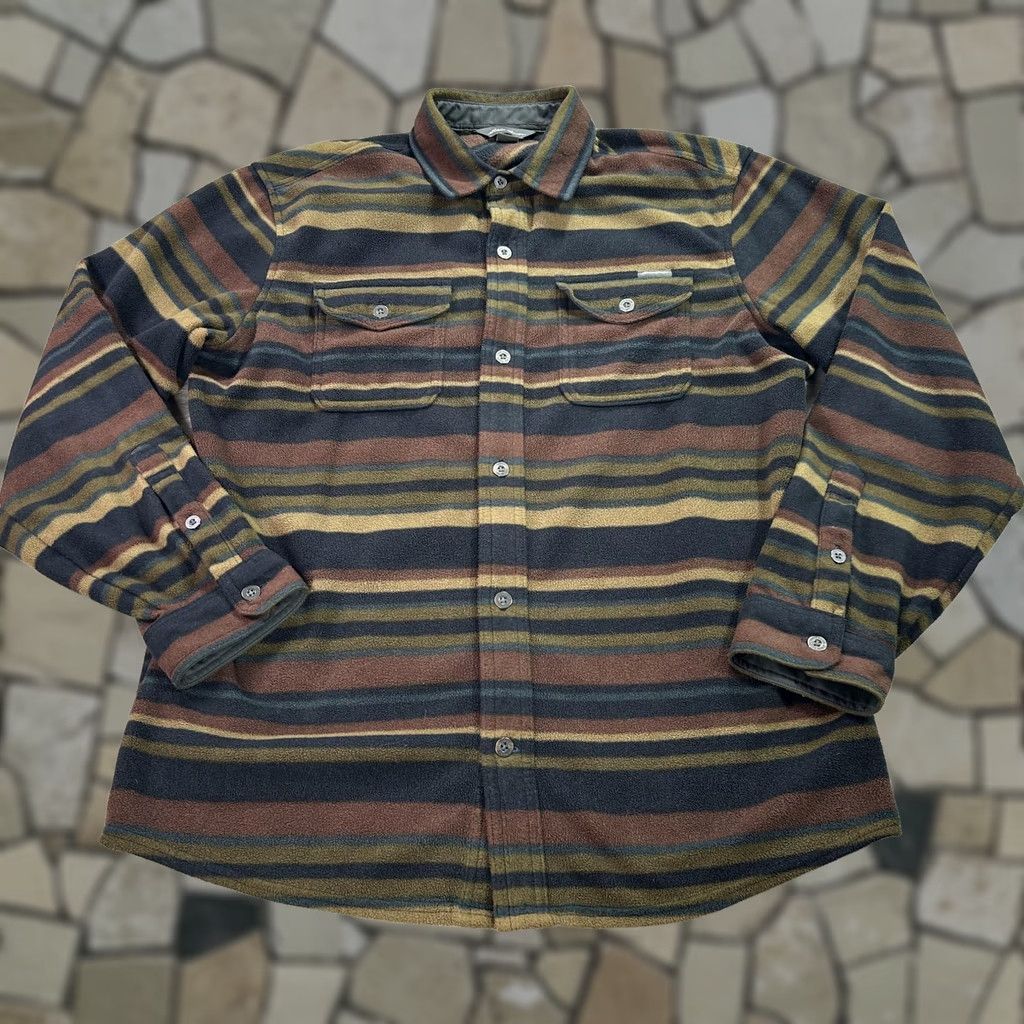 Eddie Bauer Eddie Bauer Shirt Mens Medium Multicolor Striped Fleece Button Up Outdoor Size US M / EU 48-50 / 2 - 1 Thumbnail