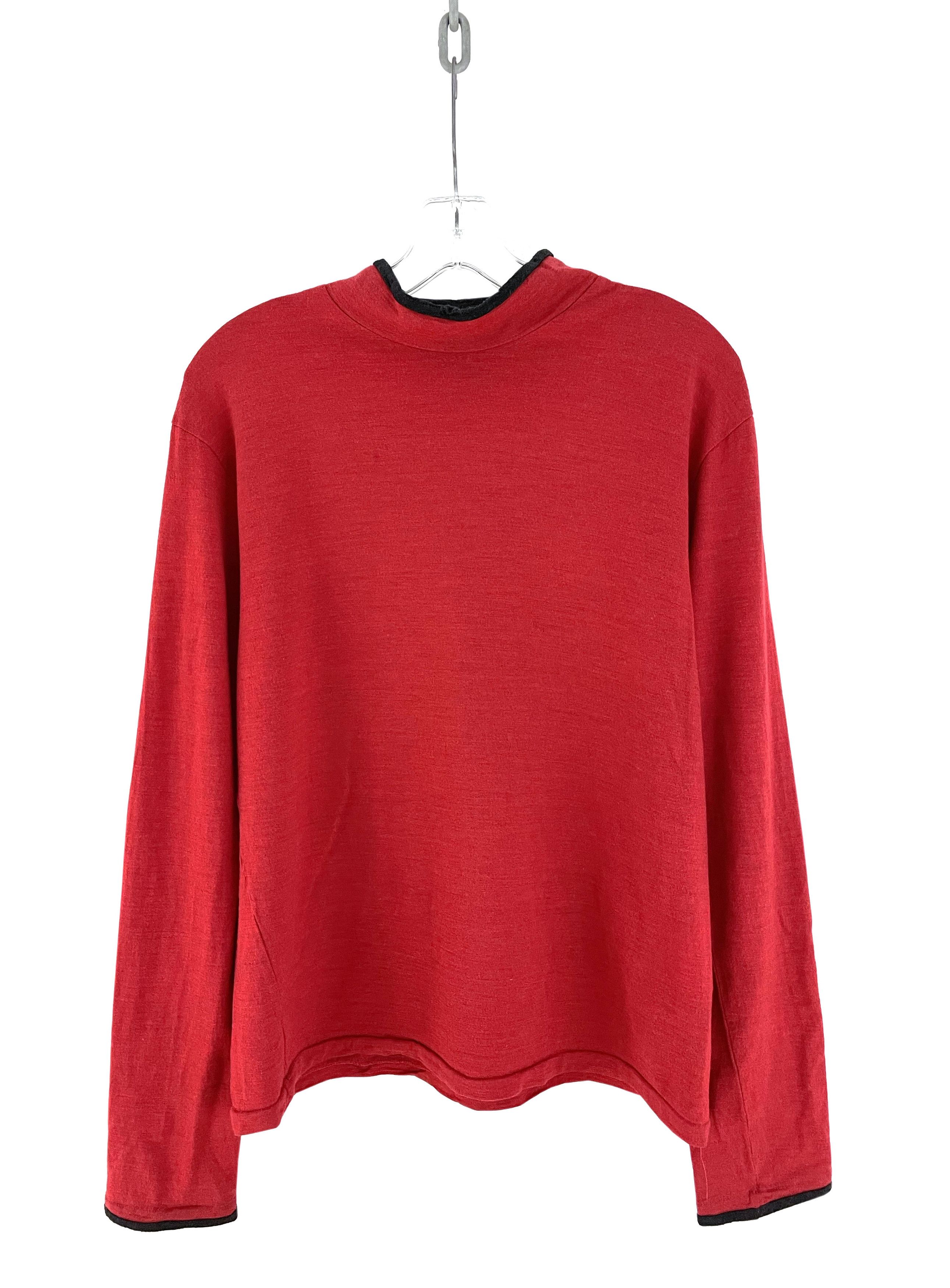 Yohji Yamamoto AW94 Trim Wool Longsleeve Size US L / EU 52-54 / 3 - 1 Thumbnail