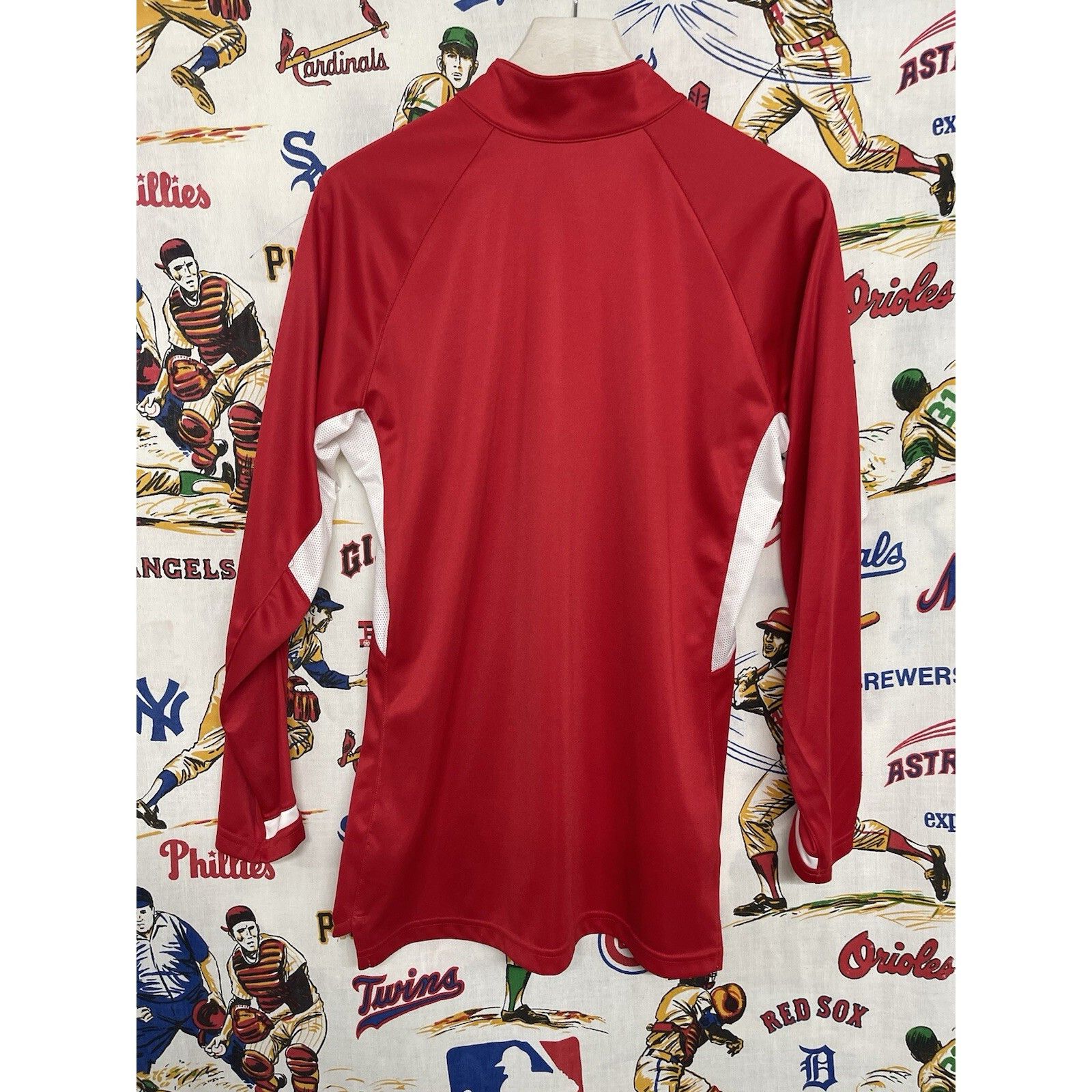 Nike VTG 90s Y2K Nike Dri-Fit Team Apparel Red 1/4 Zip S/S Shirt Size US L / EU 52-54 / 3 - 7 Thumbnail