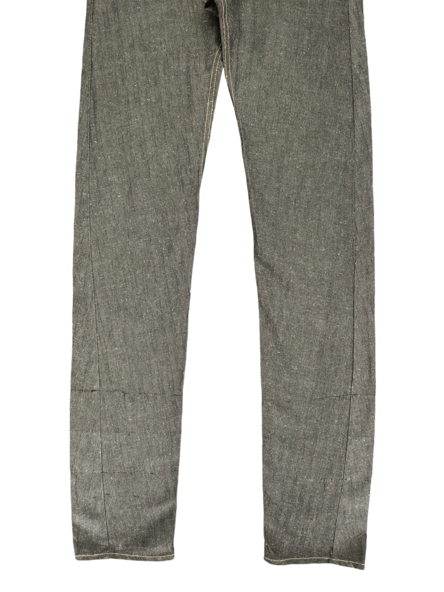 Andrew Mackenzie Andrew Mackenzie Heringbone Tweed Long Denim Jeans Size US 30 / EU 46 - 5 Thumbnail