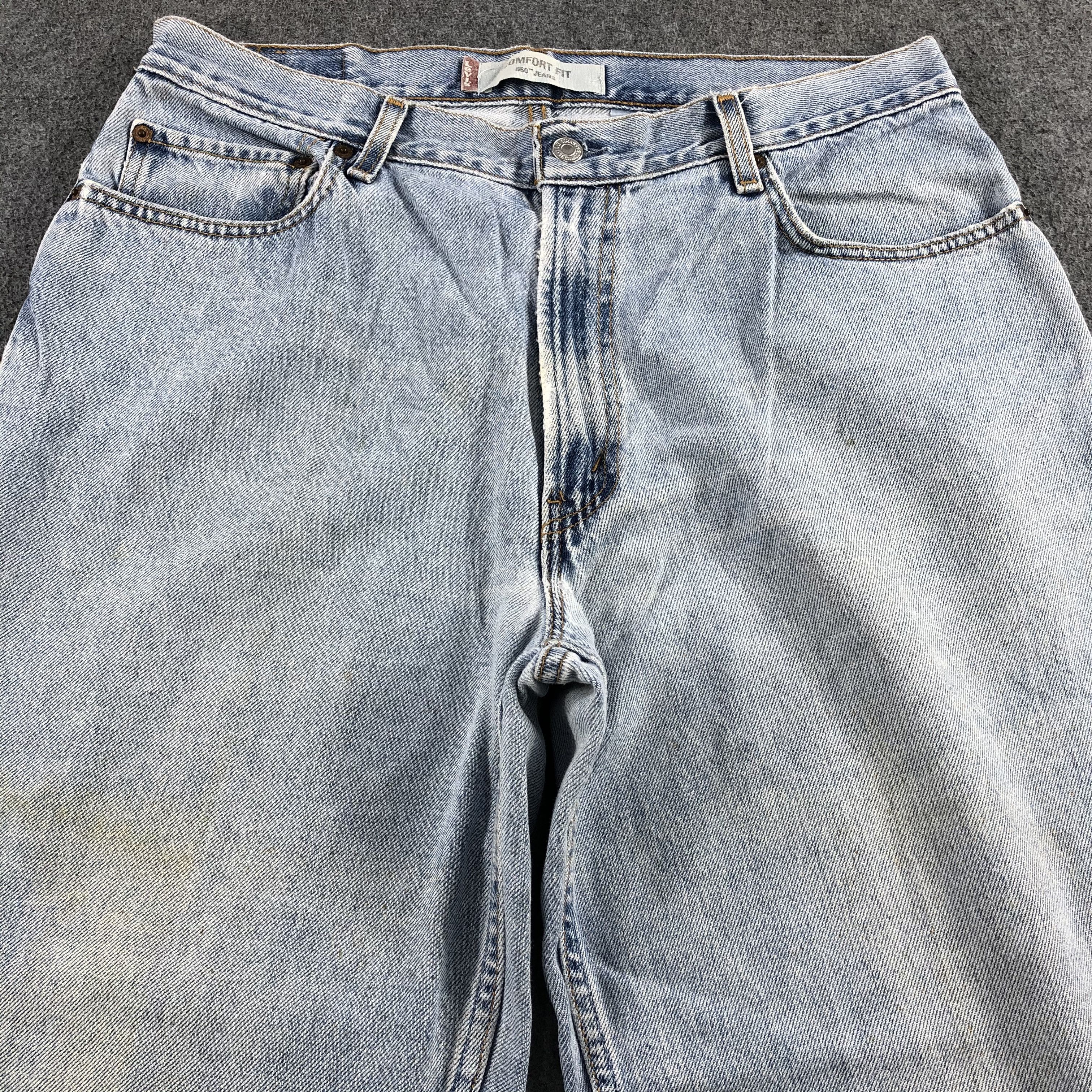Levi's Vintage Light Wash Levis 560 Jeans-J1871 Size US 35 - 3 Thumbnail