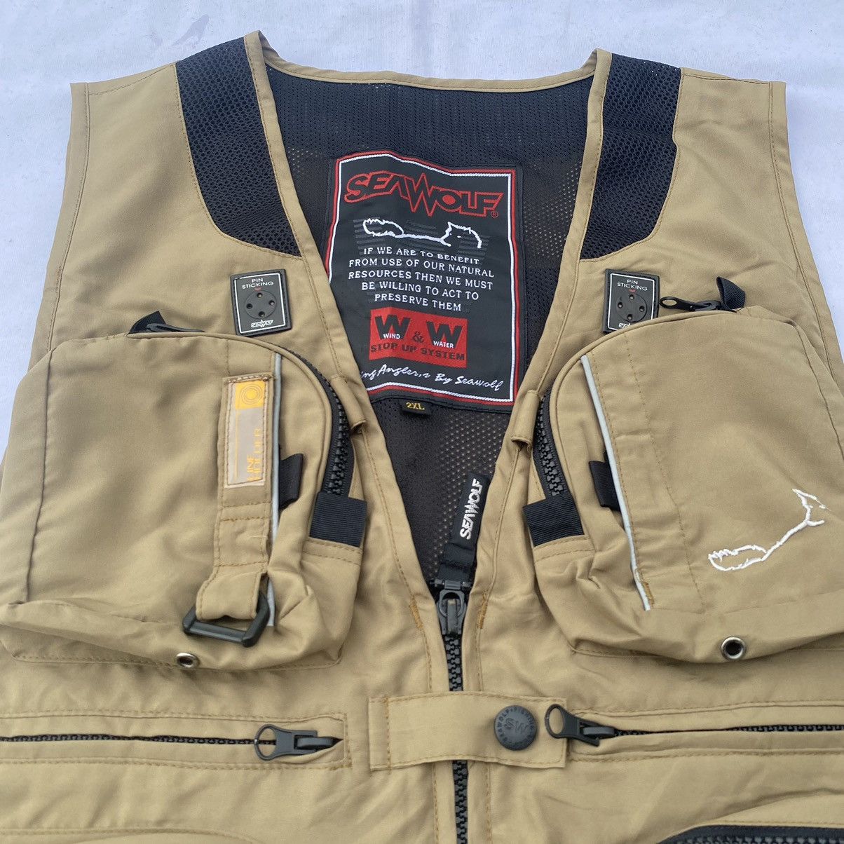 Hunter × Japanese Brand × Vintage SeaWolf Hunters Fishing Angler’s Gear Multi Pocket Vest Size US XXL / EU 58 / 5 - 9 Thumbnail