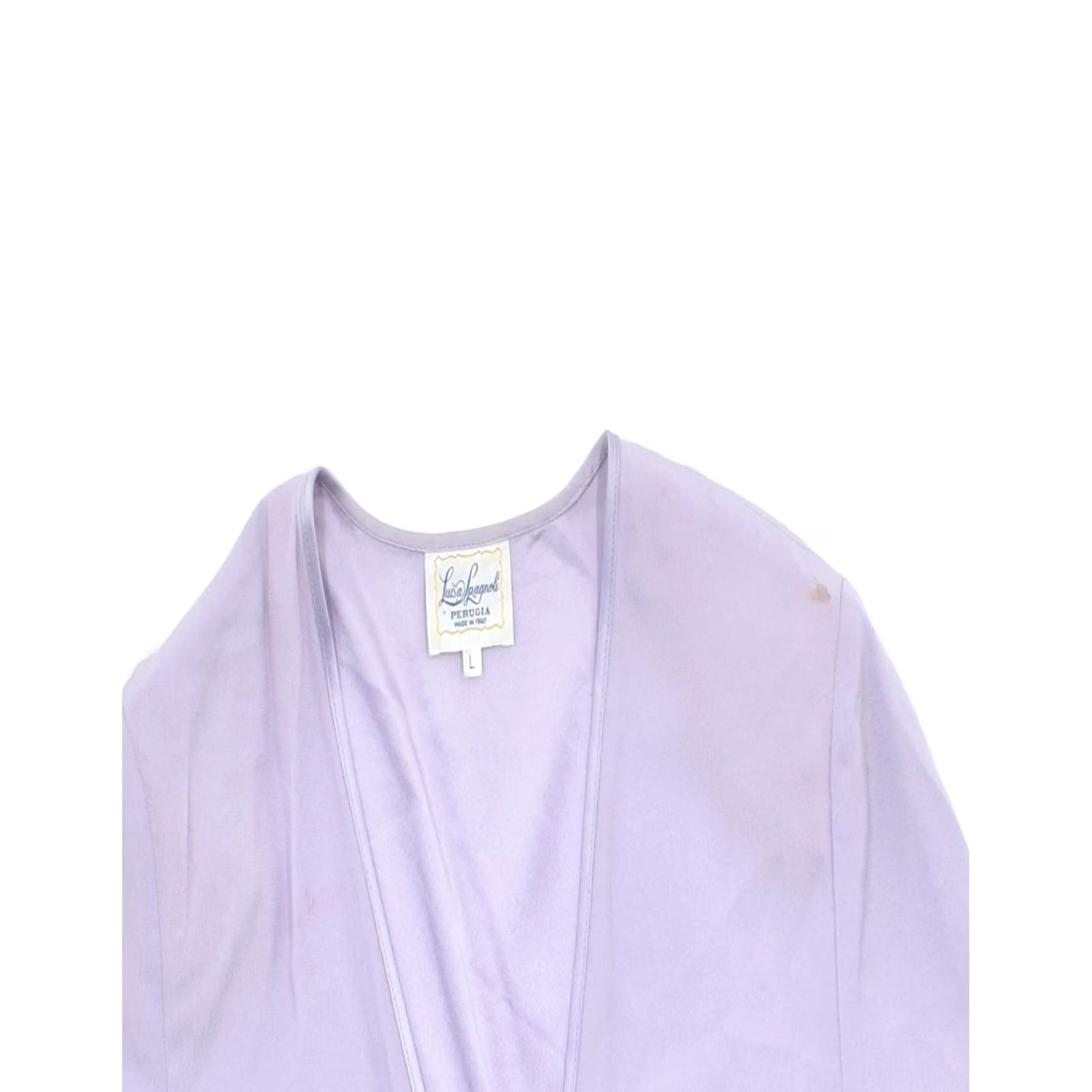 Vintage LUISA SPAGNOLI Womens Blouse Top Large Purple UK 16 Size L / US 10 / IT 46 - 3 Thumbnail