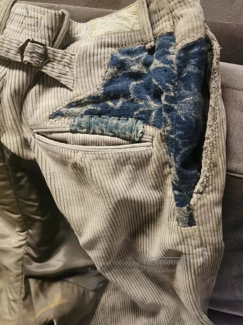Kapital KAPITAL Heavyweight Corduroy Patchwork Pants . Size US 40 / EU 56 - 5 Thumbnail