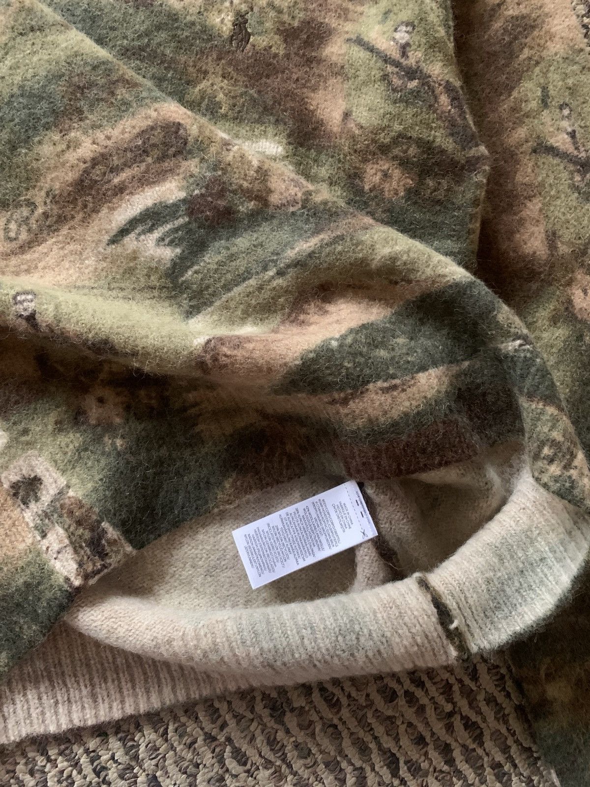 Polo Ralph Lauren NWT Polo Ralph Lauren Sea-To-Ski Camo Alpaca Wool Sweater Size US M / EU 48-50 / 2 - 9 Thumbnail