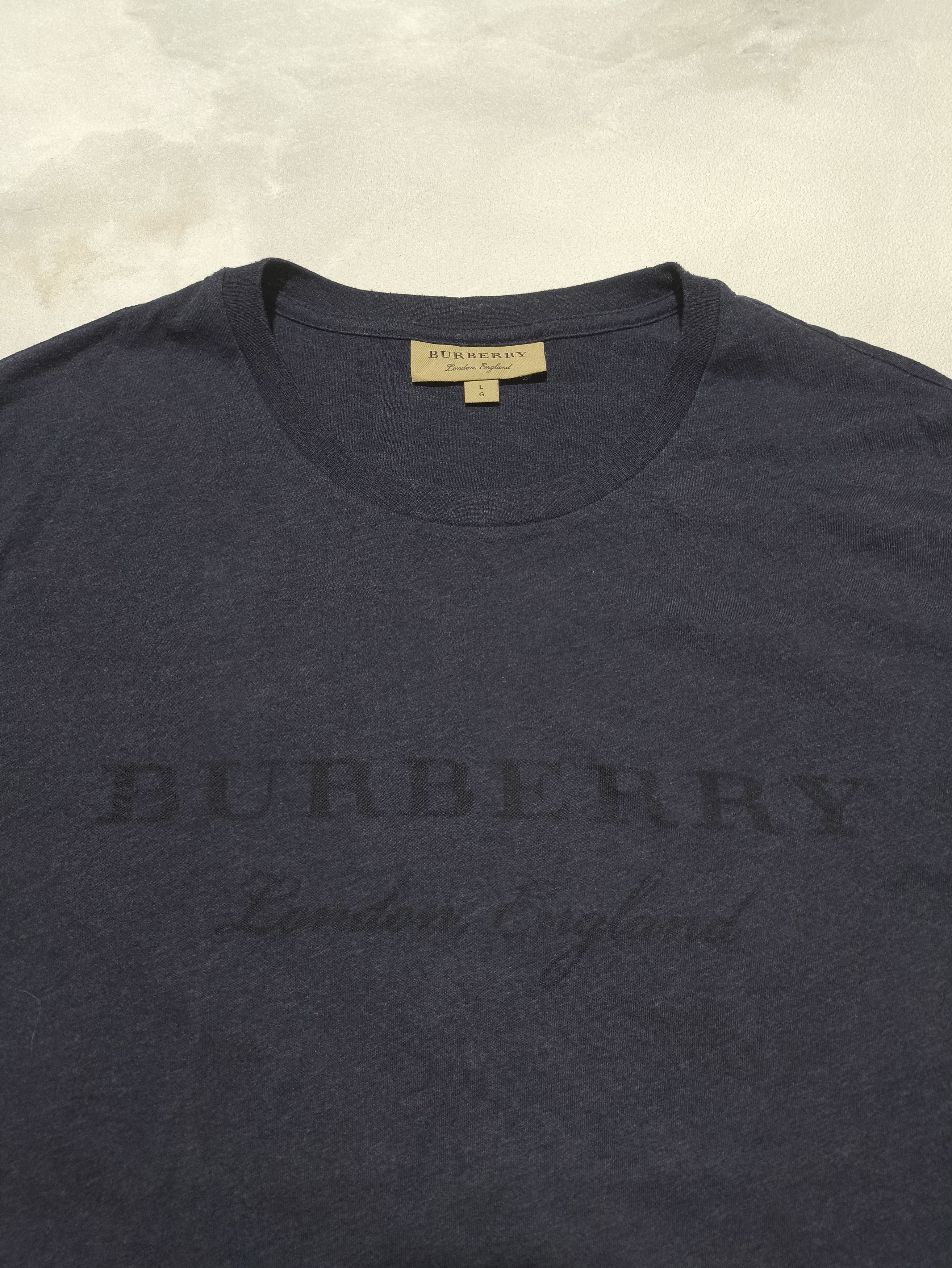 Burberry Burberry T-Shirt - Martford - Bleu Foncé - Homme Size US L / EU 52-54 / 3 - 2 Thumbnail