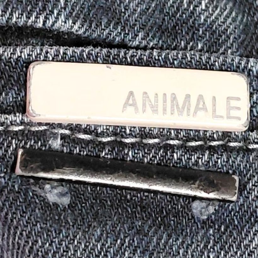 Vintage Animale Flare Jeans Dark Wash Regular Denim Women 36 Regular Flared Mid 10-12 in Cotton Blend Zip Vintage No Size 25" / US 0 / IT 36 - 3 Thumbnail