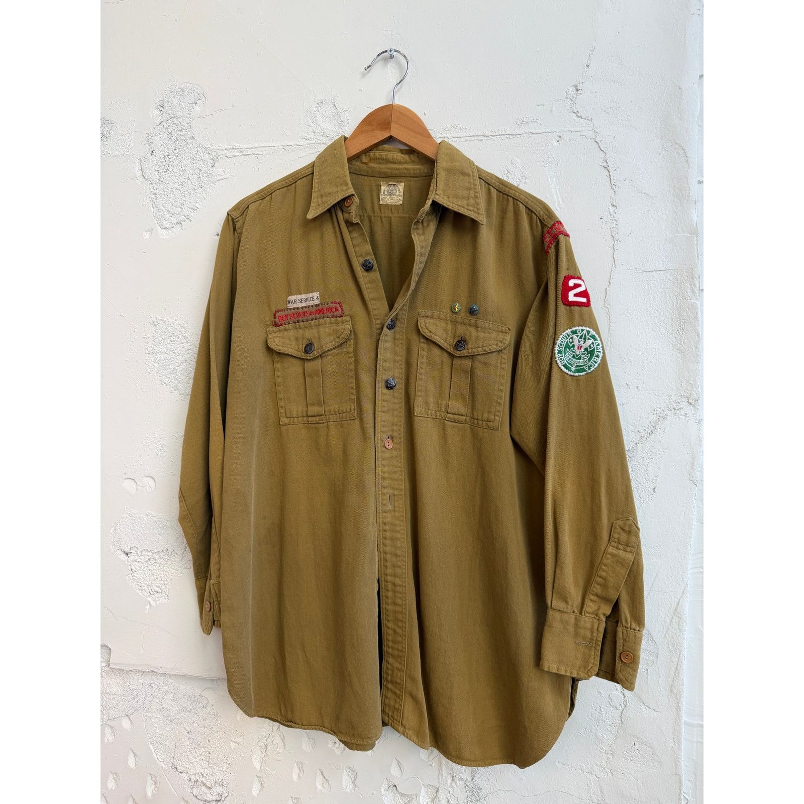 Vintage Vintage Boy Scouts of America 40's WWII War Service Jacket Size US L / EU 52-54 / 3 - 1 Thumbnail
