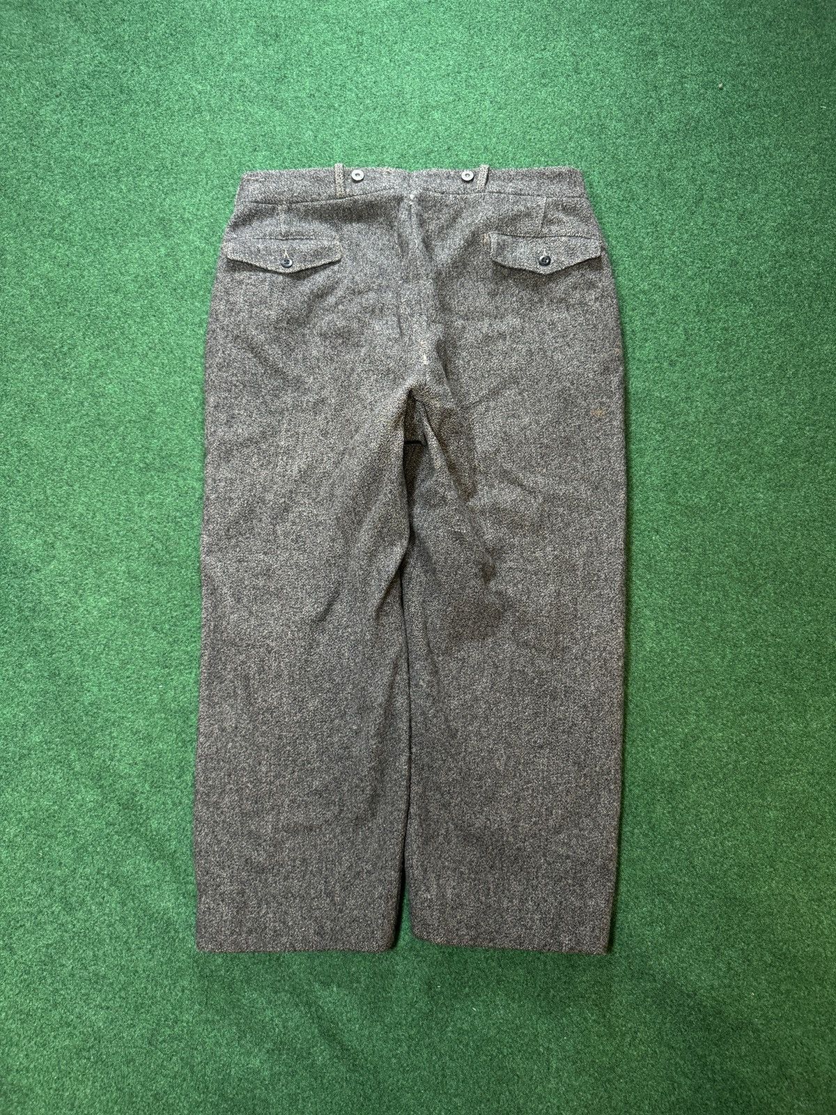 L.L. Bean × Vintage Vintage 30s 40s L.L Bean Talon Gray Wool Trouser Pants Size US 38 / EU 54 - 4 Thumbnail