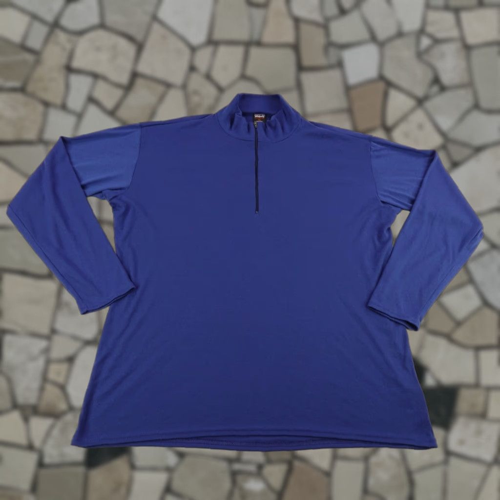 Patagonia Vintage Patagonia Sweater Men XL Blue 1/4 Zip Capilene Performance Midweight 90s Size US XL / EU 56 / 4 - 1 Thumbnail