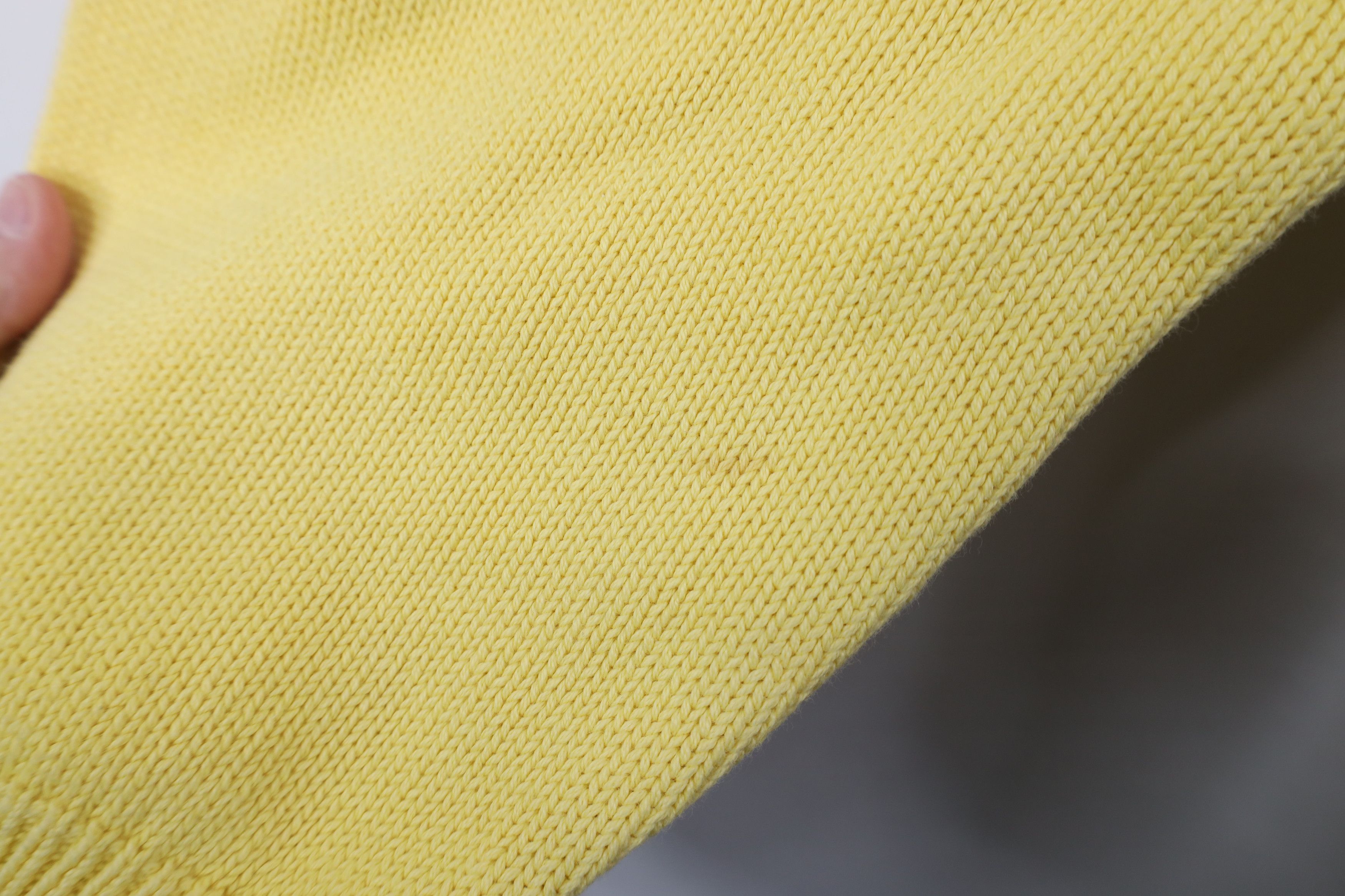 Lands' End Vintage 90s Lands End Cotton Knit V-Neck Sweater Yellow USA Size US XL / EU 56 / 4 - 8 Thumbnail