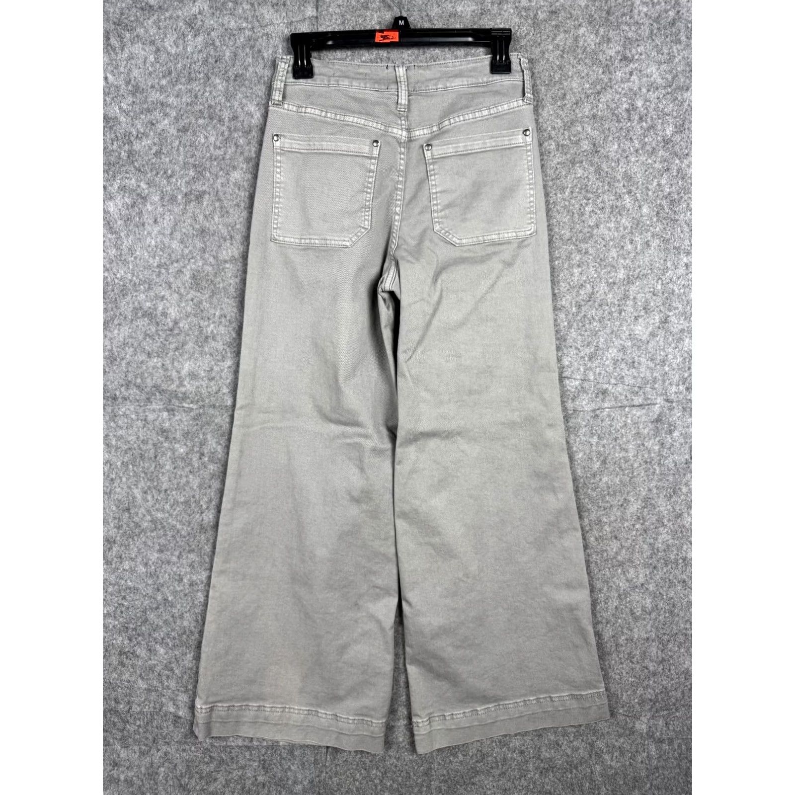 Anthropologie Anthropologie Jeans Womens 27 Gray Maeve Size Wide Leg High Rise Boho Relaxed Marine Size 27" / US 4 / IT 40 - 2 Thumbnail