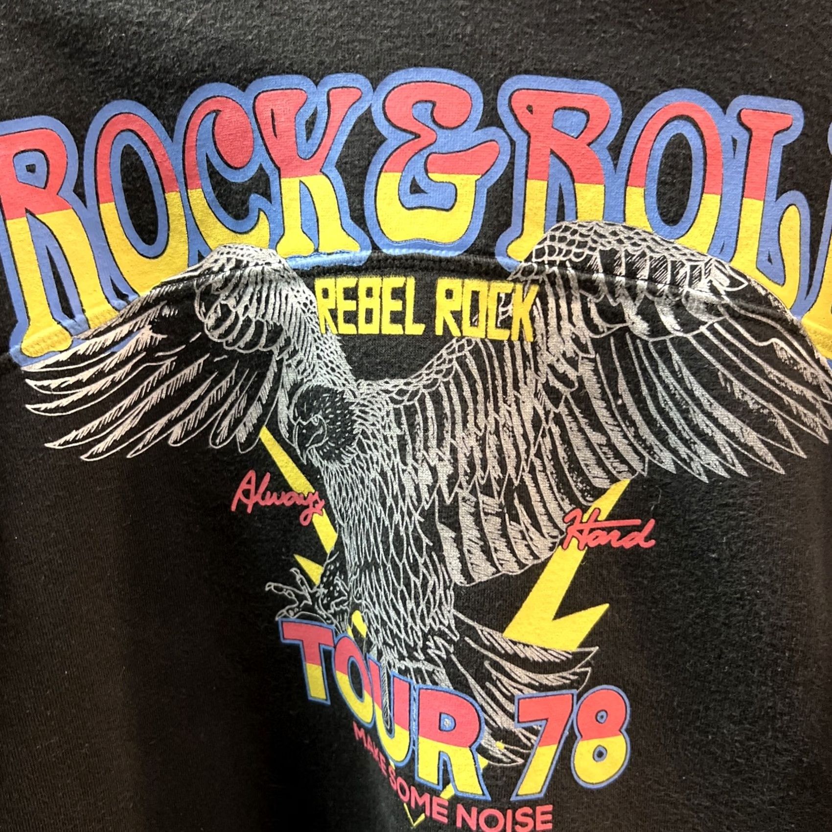 Vintage VINTAGE Rock & Roll Tour 78 Women’s Pull Over Sweater Black XS Urban Nation Size XS / US 0-2 / IT 36-38 - 4 Thumbnail