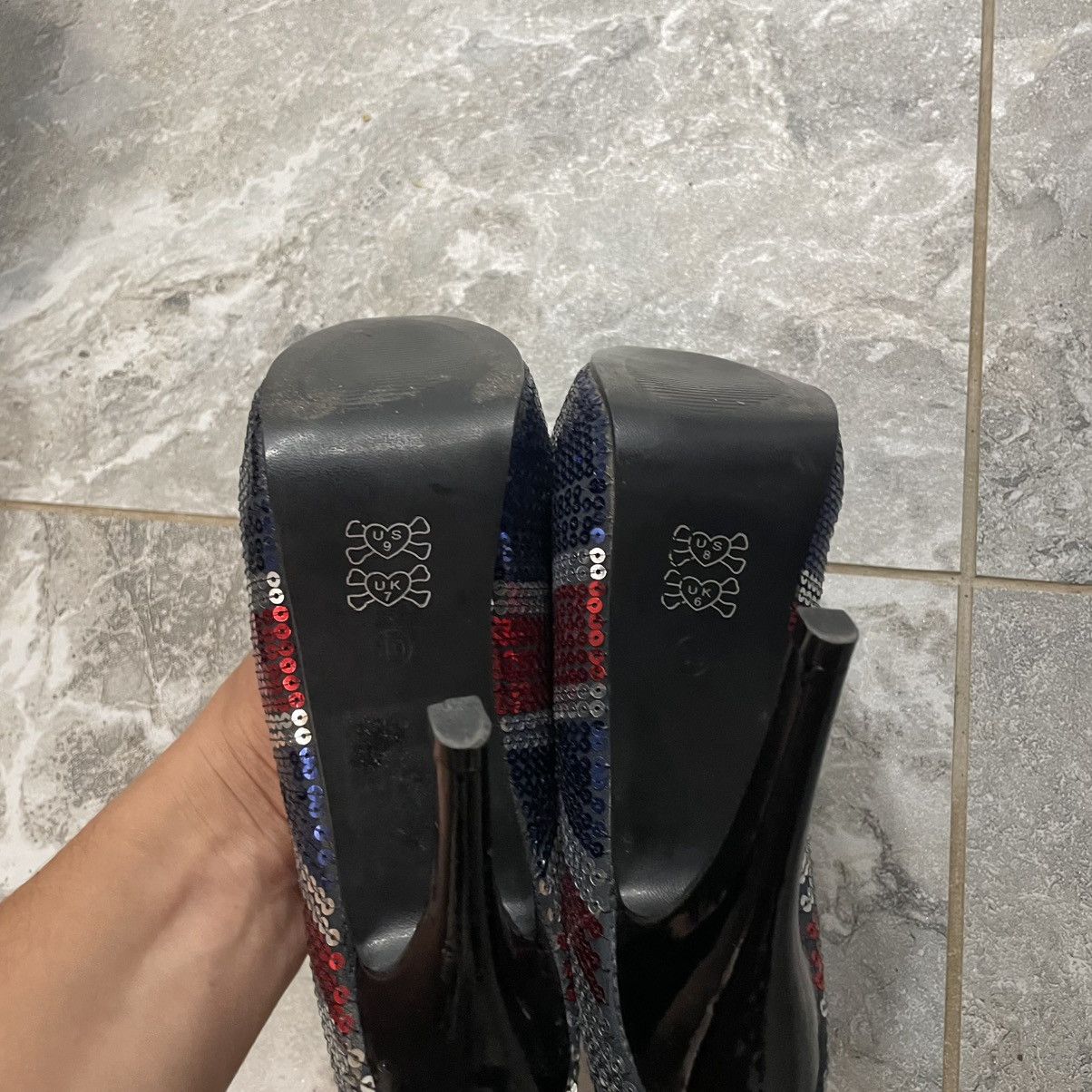 Vintage UK 🇬🇧 UNITED KINGDOM GREAT BRITAIN HEELS PLATFORM SHOES ENG Size US 9 / IT 39 - 7 Thumbnail